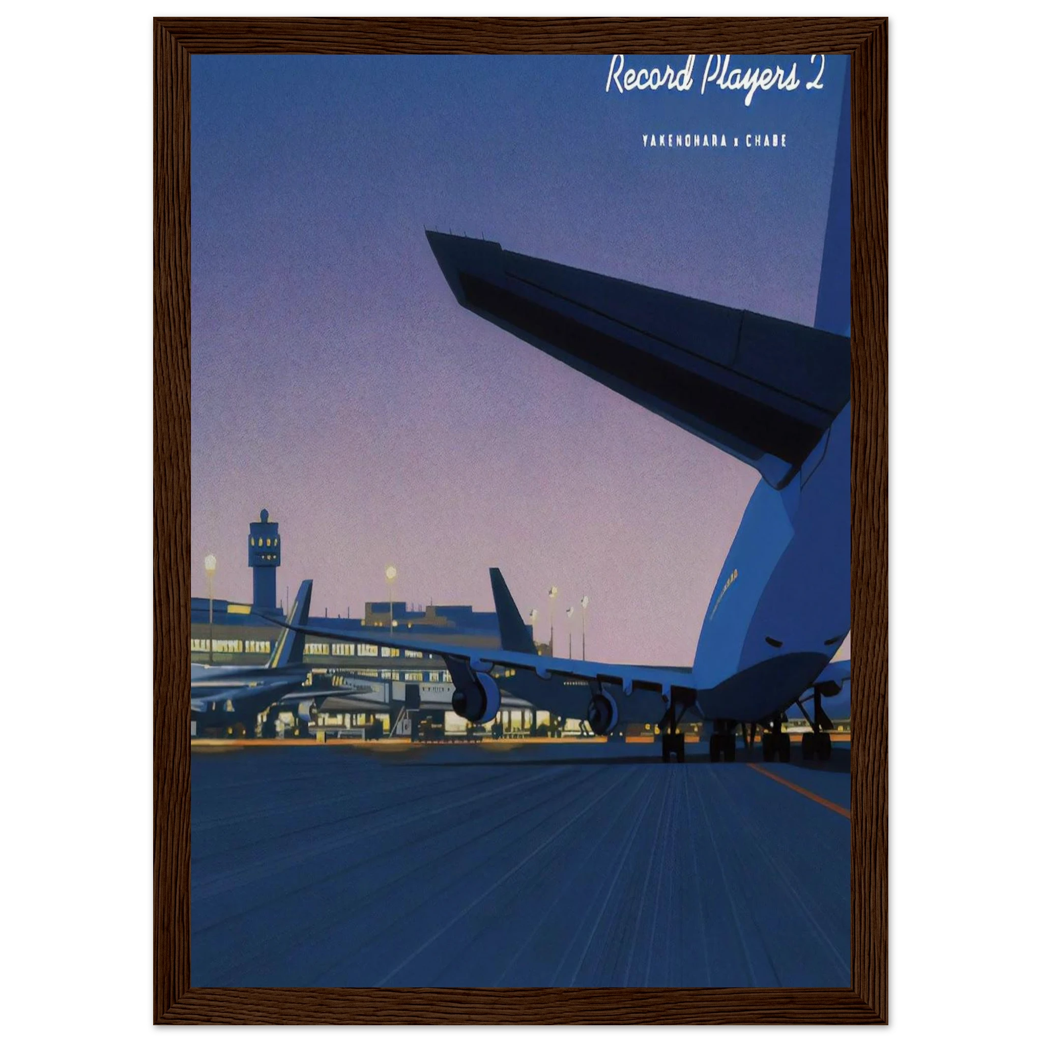 Taxiway Framed Poster | Hiroshi Nagai Framed Prints Wall Art | Hiroshi Nagai Prints