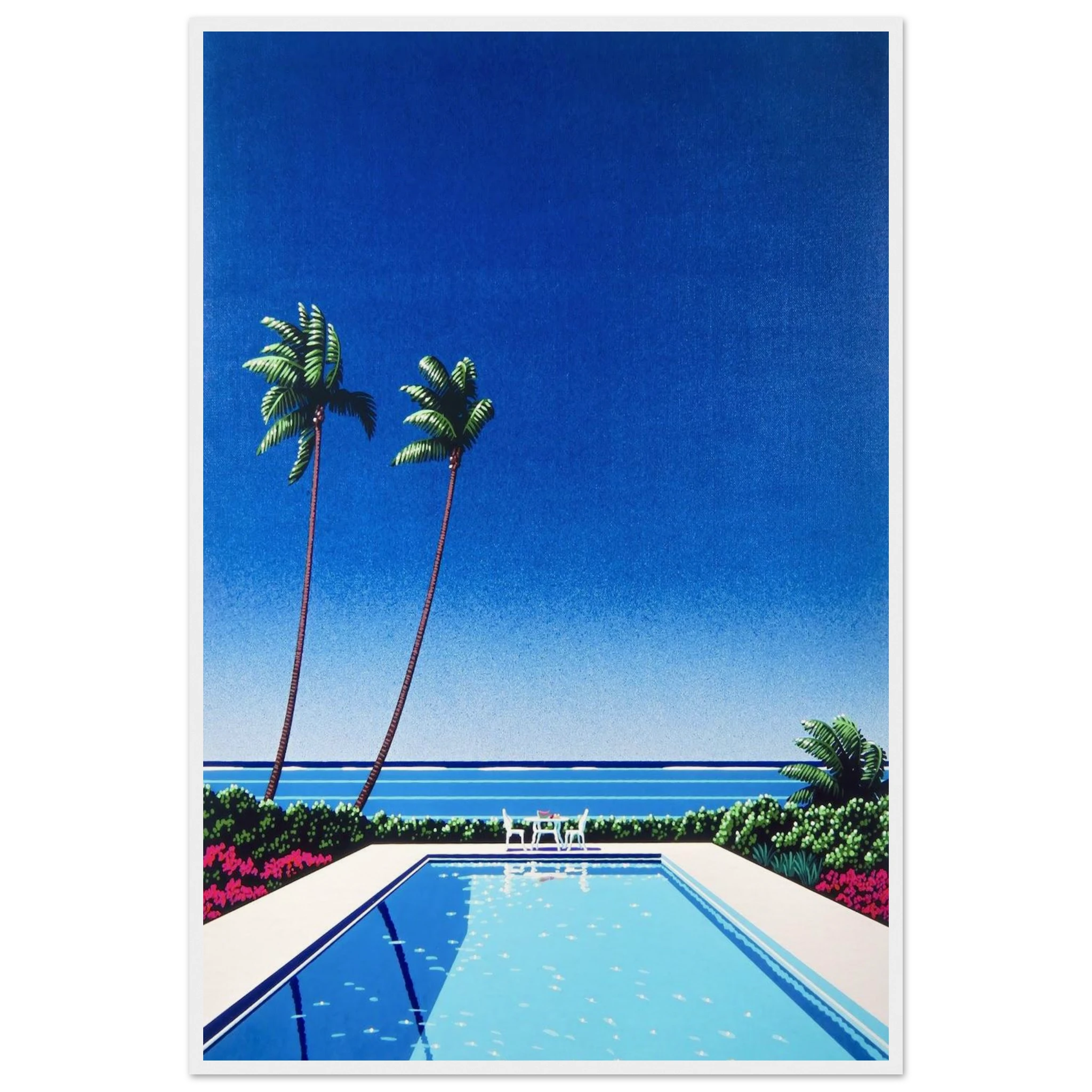 Watermelon Pool Framed Poster | Hiroshi Nagai Framed Prints Wall Art | Hiroshi Nagai Prints
