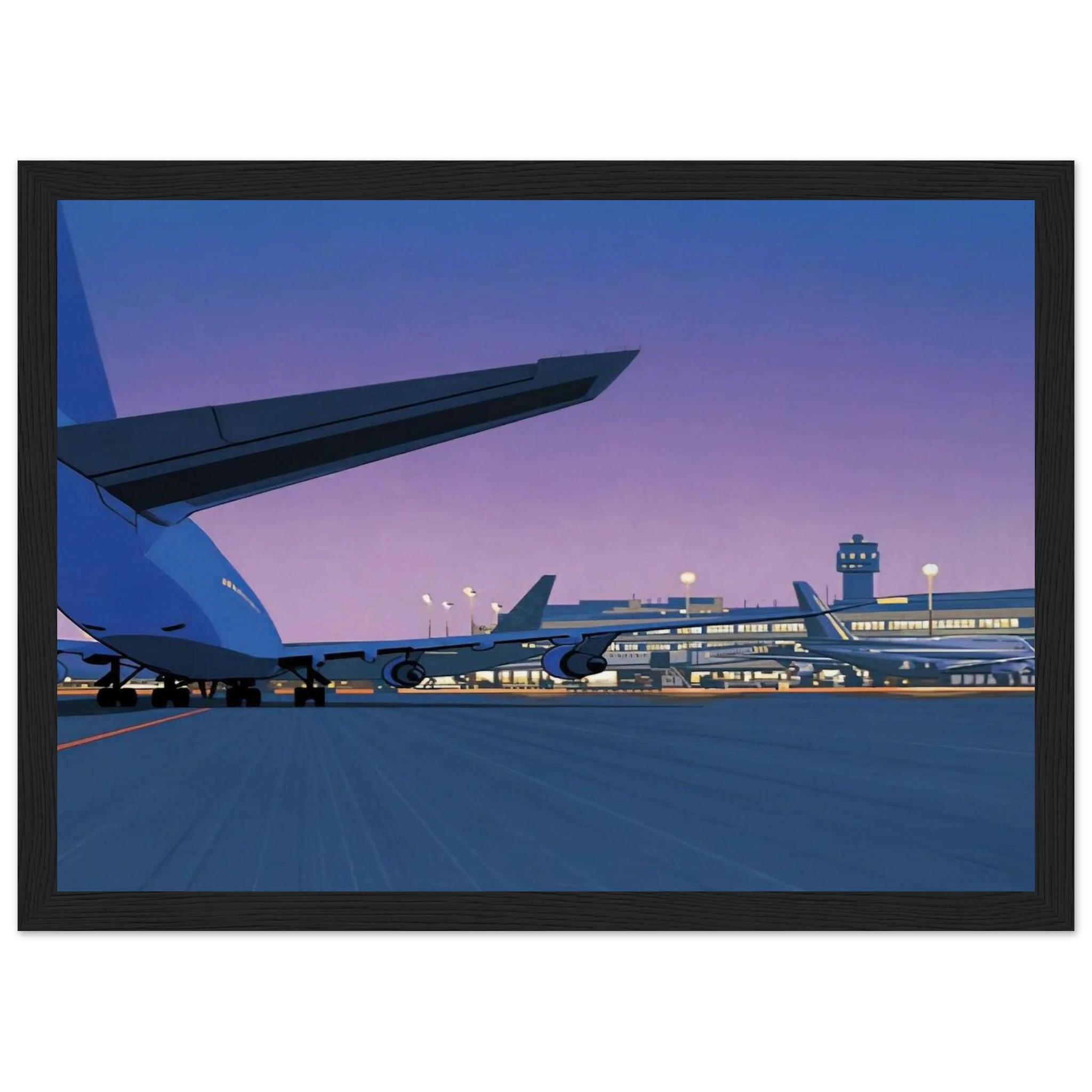 Taxiway Framed Poster | Hiroshi Nagai Framed Prints Wall Art | Hiroshi Nagai Prints