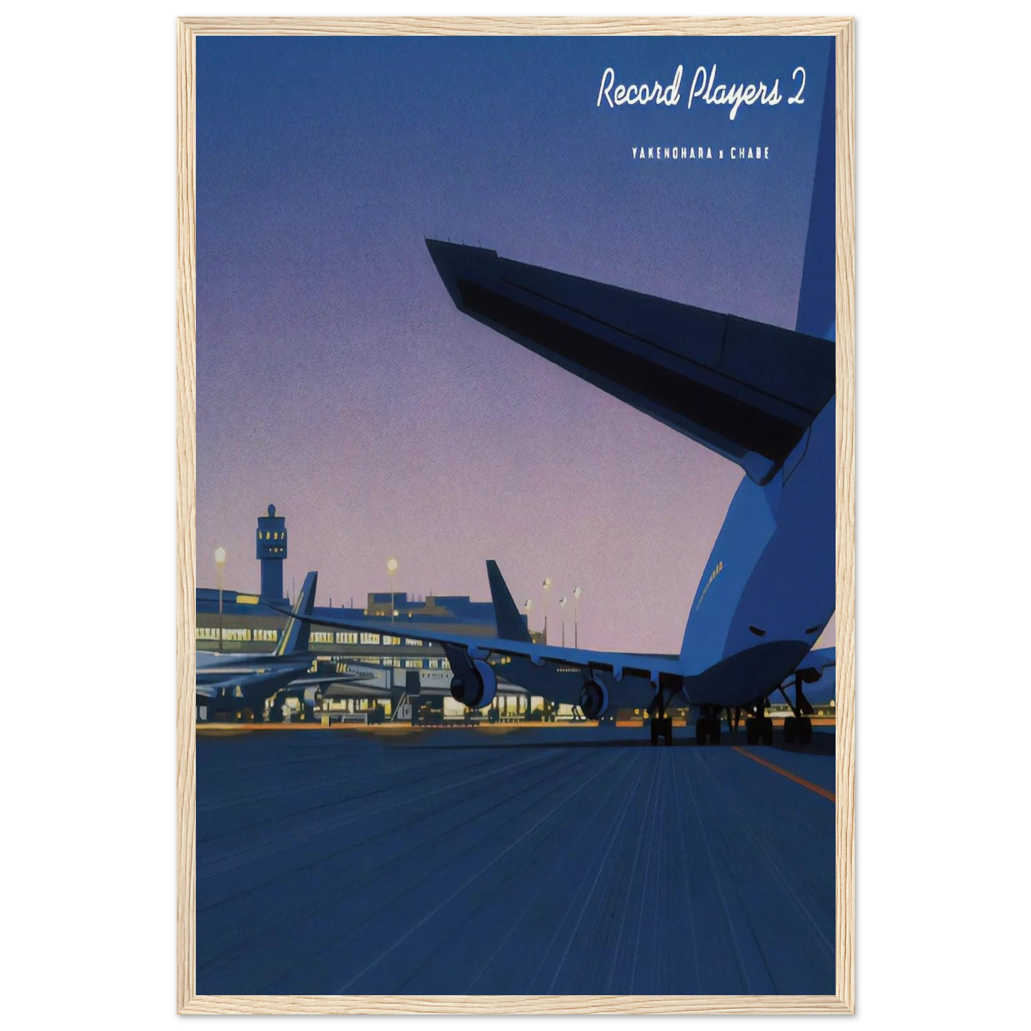 Taxiway Framed Poster | Hiroshi Nagai Framed Prints Wall Art | Hiroshi Nagai Prints