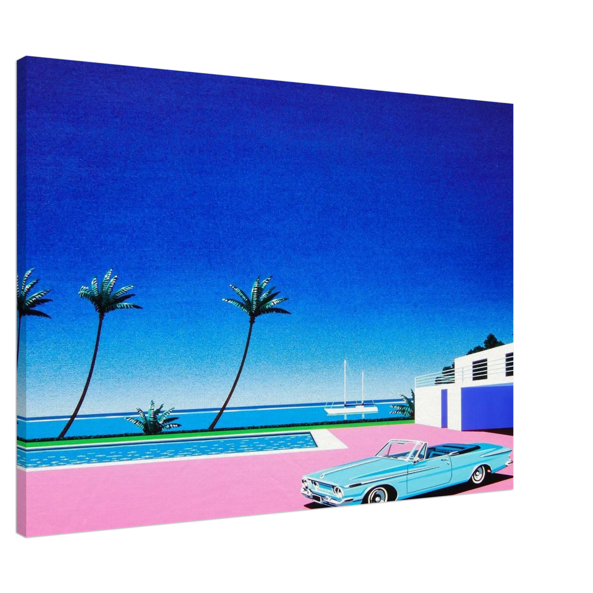 Pink Driveway Canvas | Hiroshi Nagai Canvas | Hiroshi Nagai Prints