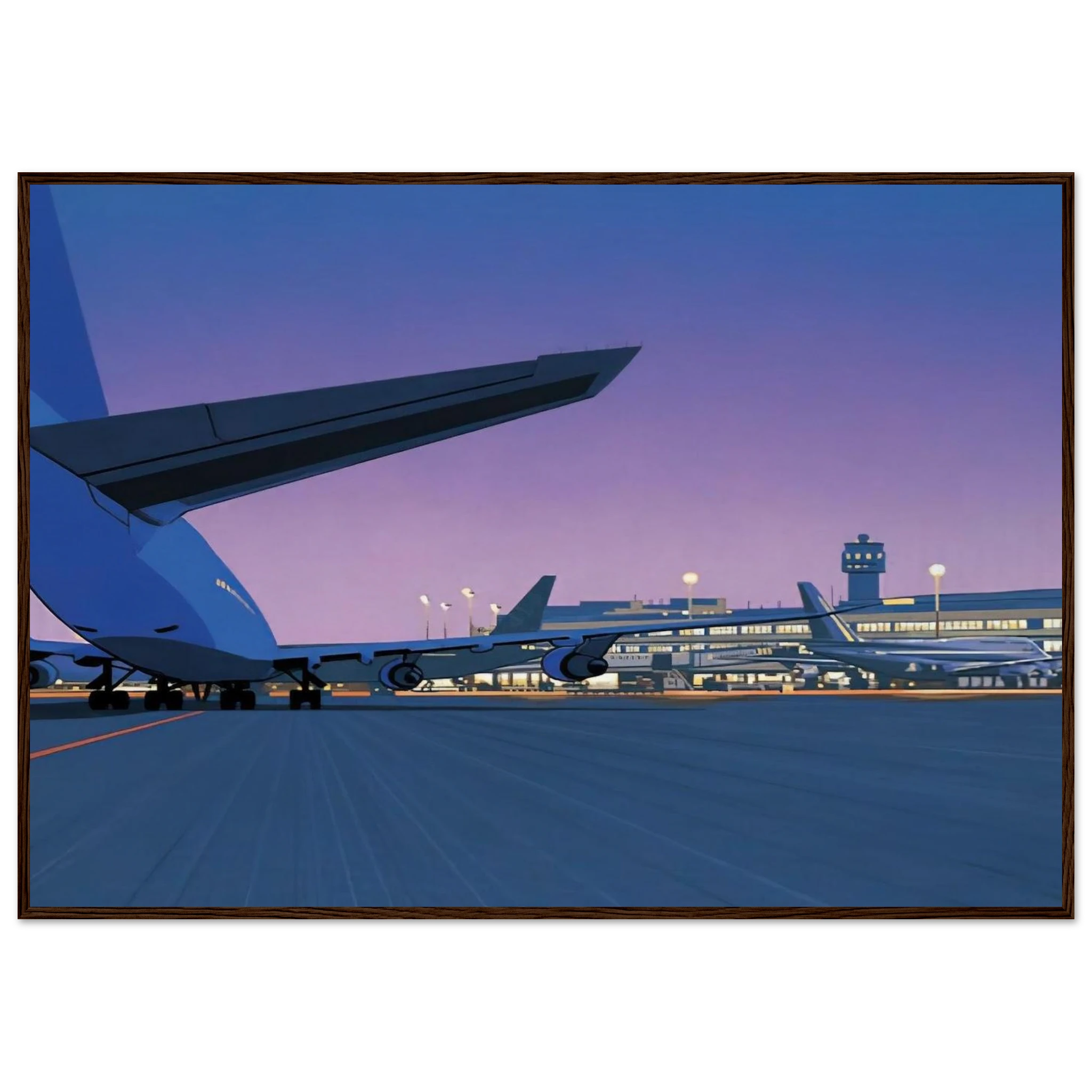 Taxiway Framed Poster | Hiroshi Nagai Framed Prints Wall Art | Hiroshi Nagai Prints