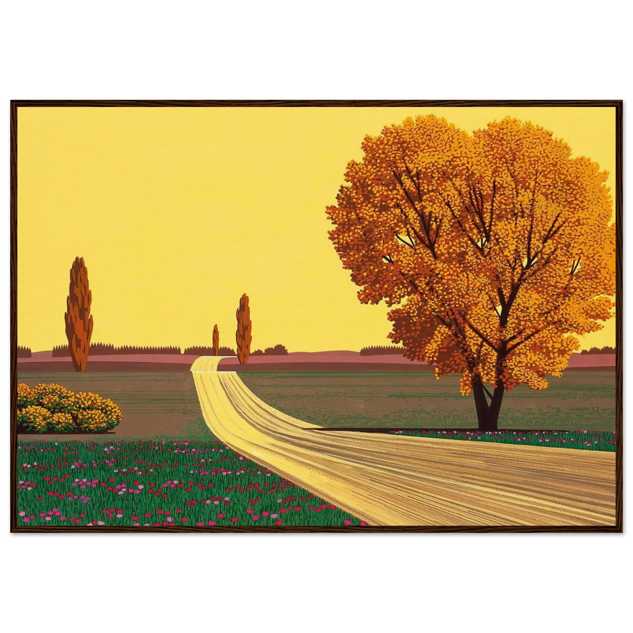 Autumn Framed Poster | Hiroshi Nagai Framed Prints Wall Art | Hiroshi Nagai Prints