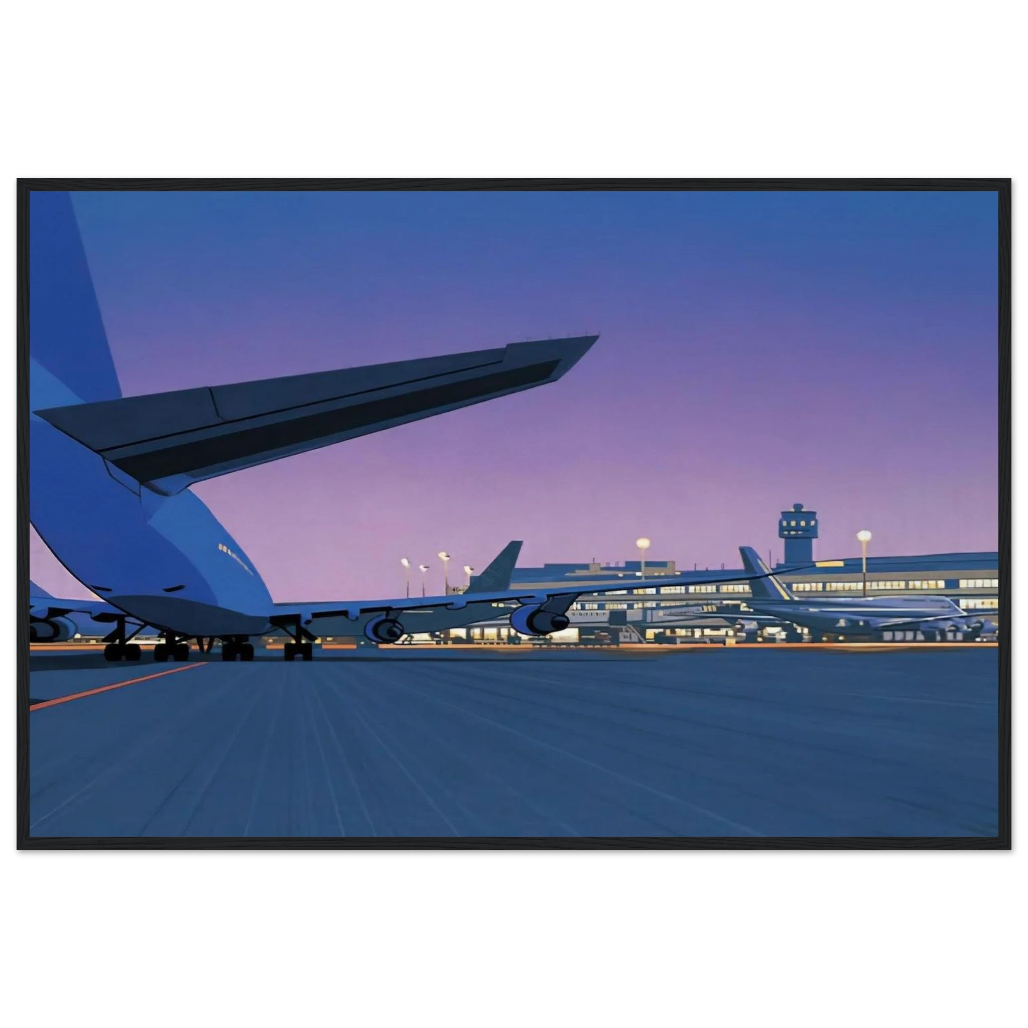 Taxiway Framed Poster | Hiroshi Nagai Framed Prints Wall Art | Hiroshi Nagai Prints