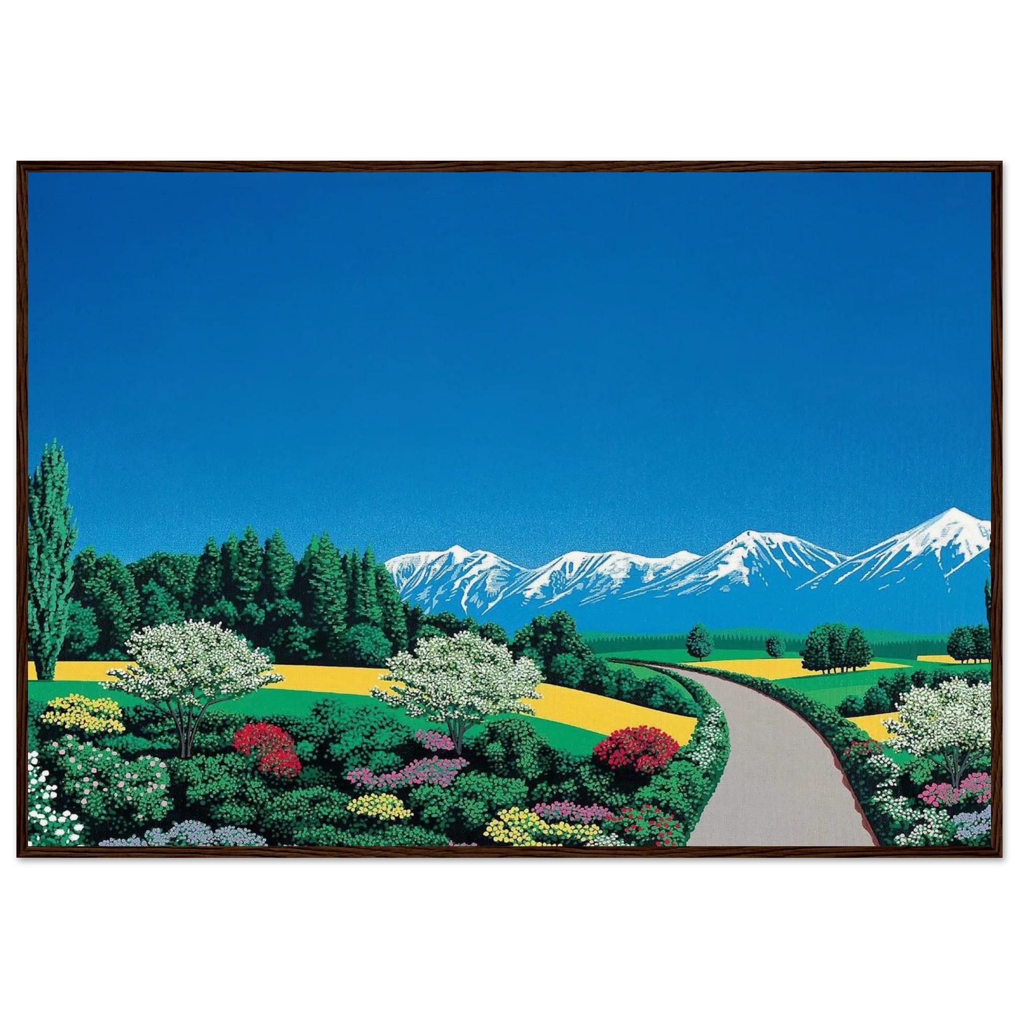 Elv Alps Framed Poster | Hiroshi Nagai Framed Prints Wall Art | Hiroshi Nagai Prints