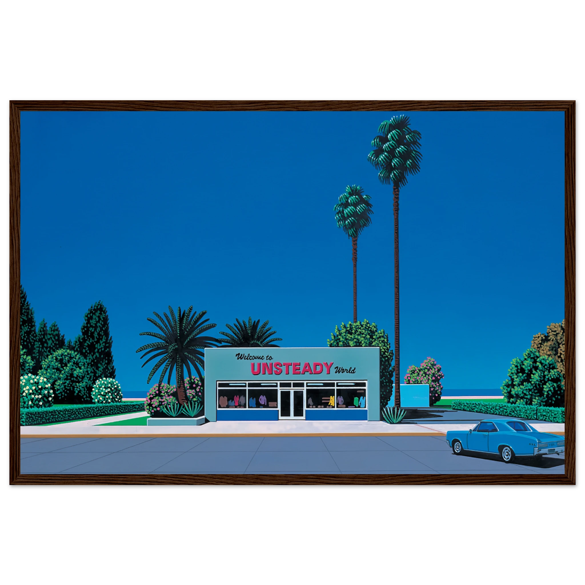 Unsteady World Framed Poster | Hiroshi Nagai Framed Prints Wall Art | Hiroshi Nagai Prints
