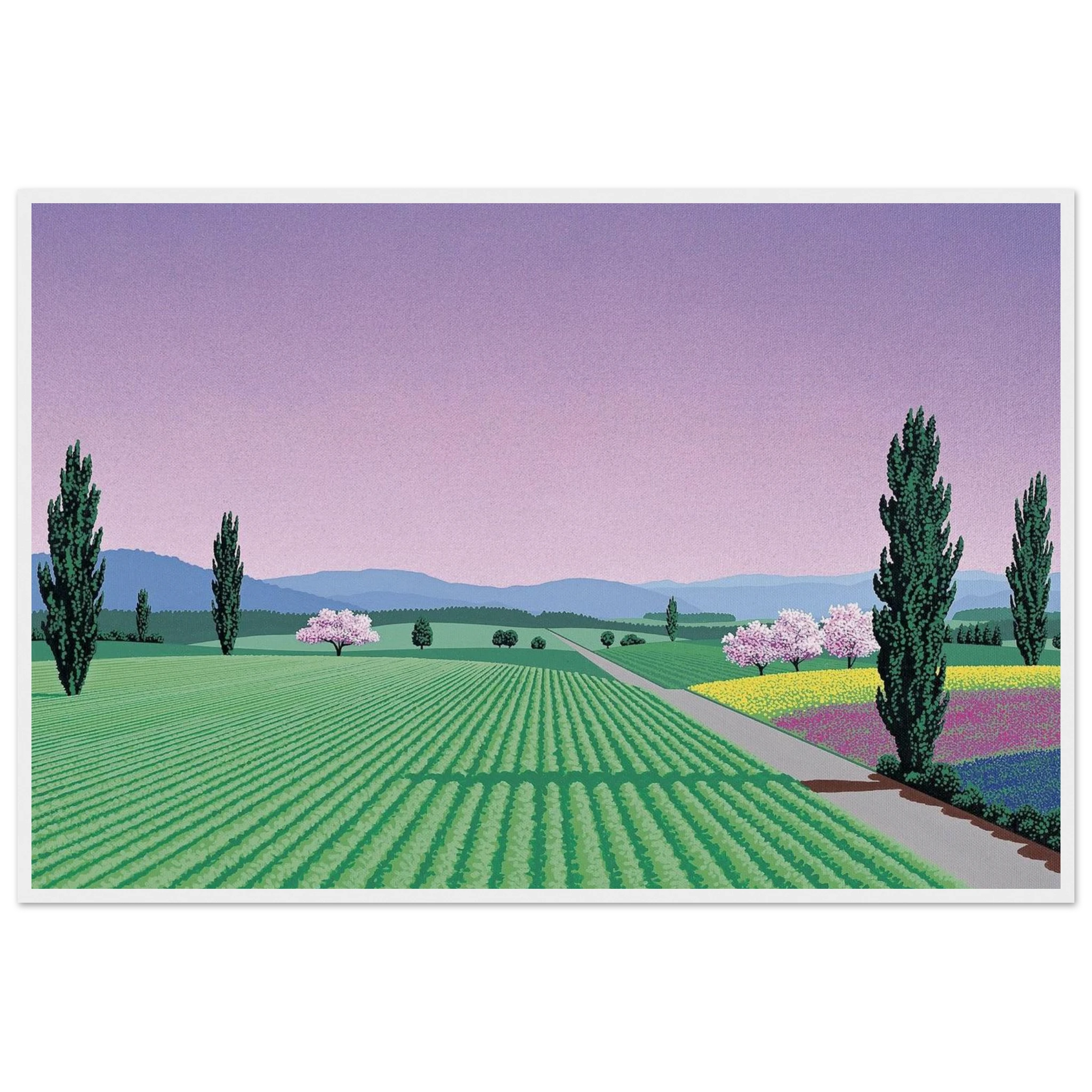 Farmlands Framed Poster | Hiroshi Nagai Framed Prints Wall Art | Hiroshi Nagai Prints