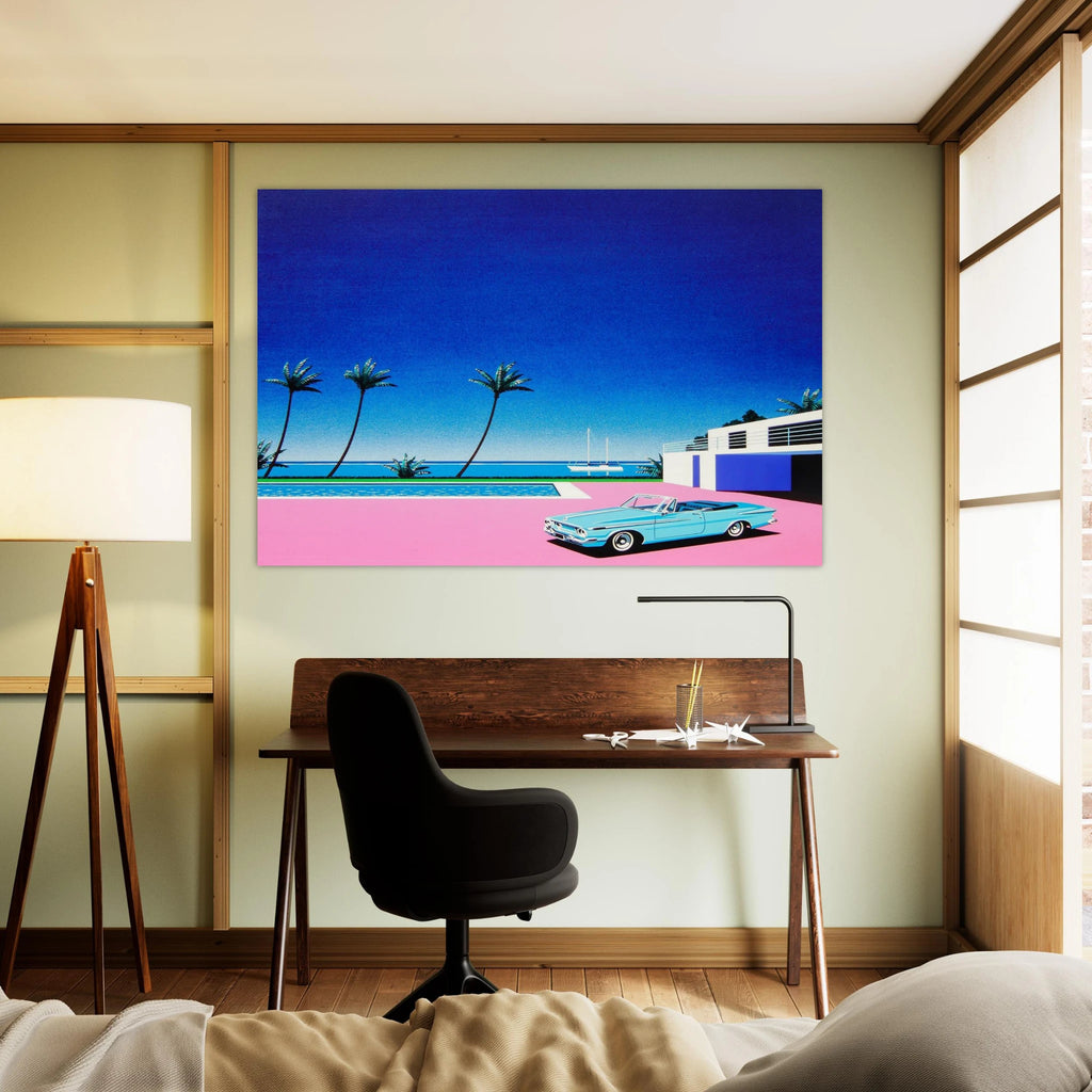 Pink Driveway Poster | Hiroshi Nagai Poster | Hiroshi Nagai Prints