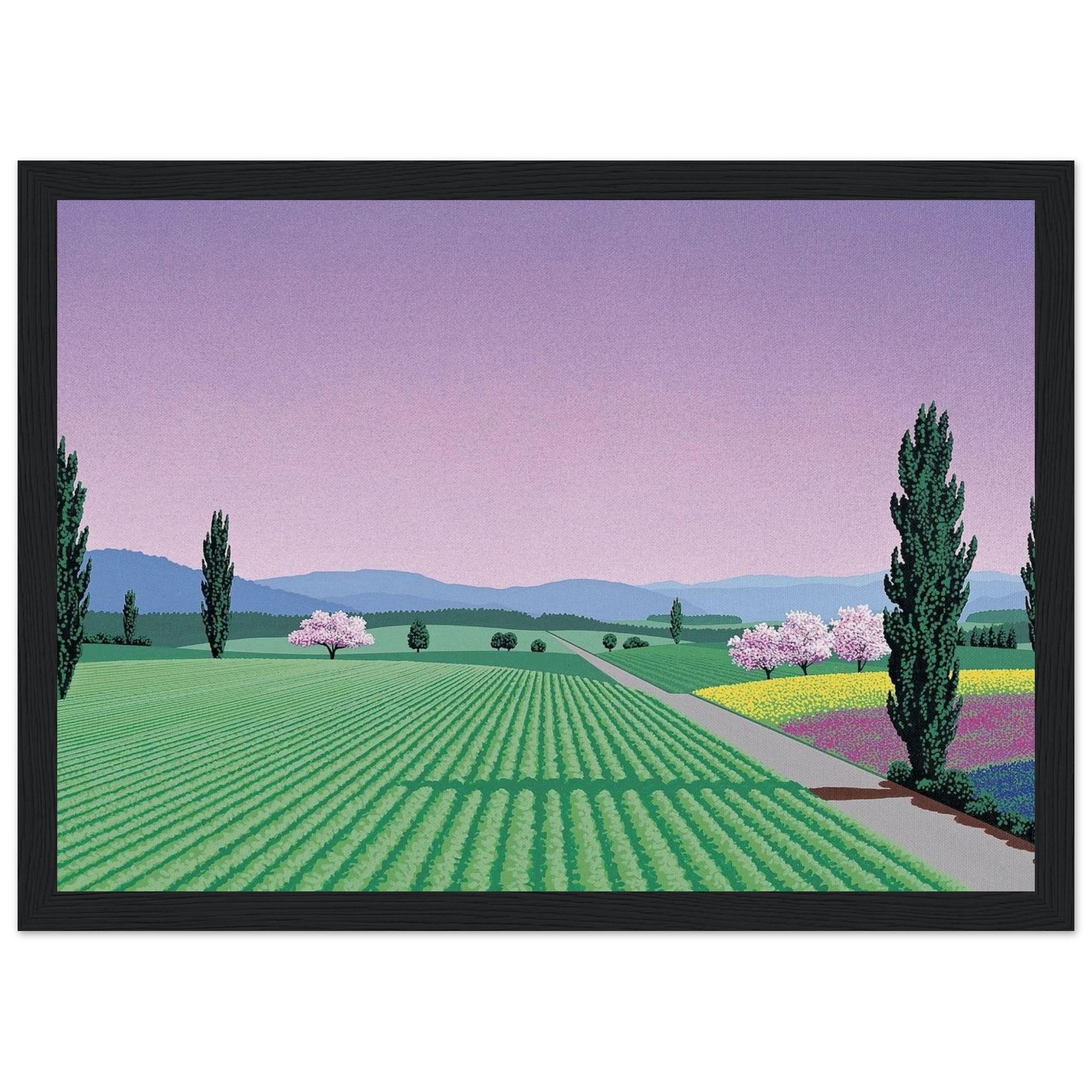 Farmlands Framed Poster | Hiroshi Nagai Framed Prints Wall Art | Hiroshi Nagai Prints