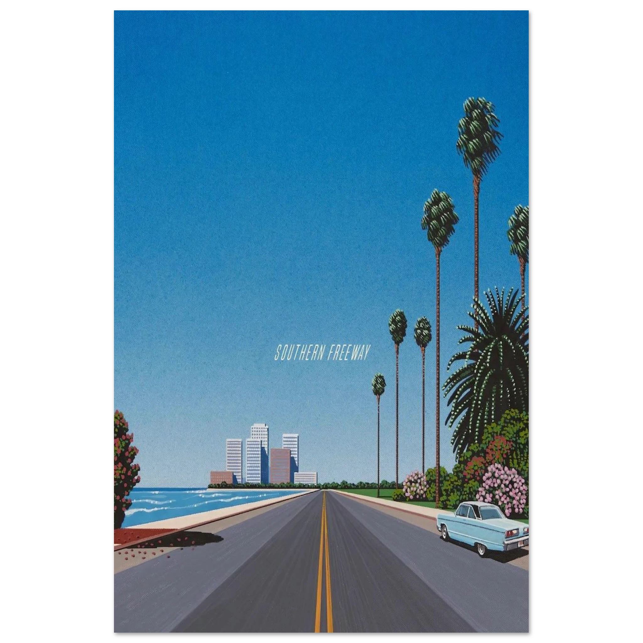Southern Freeway Pictured Resort Poster | Hiroshi Nagai Poster | Hiroshi Nagai Prints