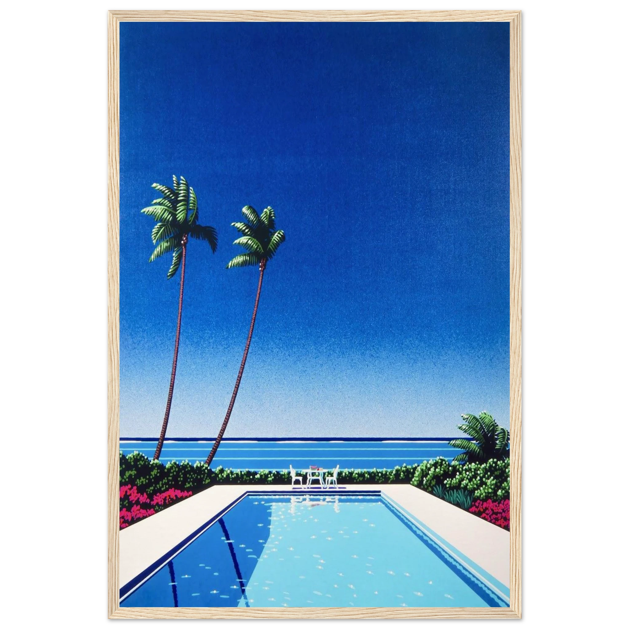 Watermelon Pool Framed Poster | Hiroshi Nagai Framed Prints Wall Art | Hiroshi Nagai Prints