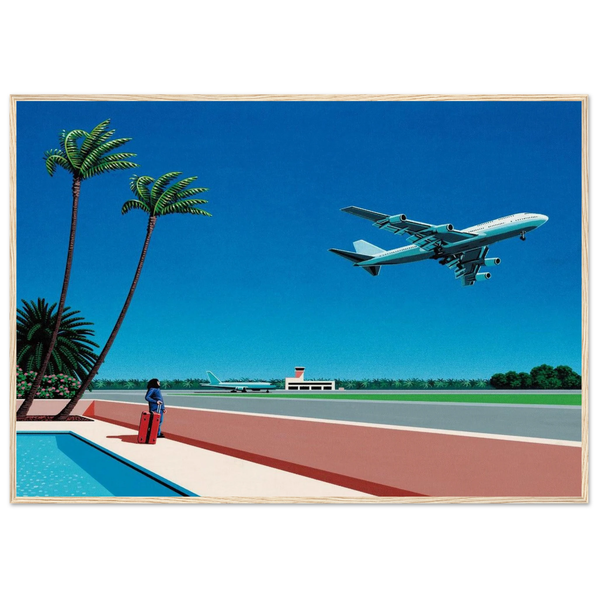 Finest B-R-E-E-Z-E Takeoff Framed Poster | Hiroshi Nagai Framed Prints Wall Art | Hiroshi Nagai Prints