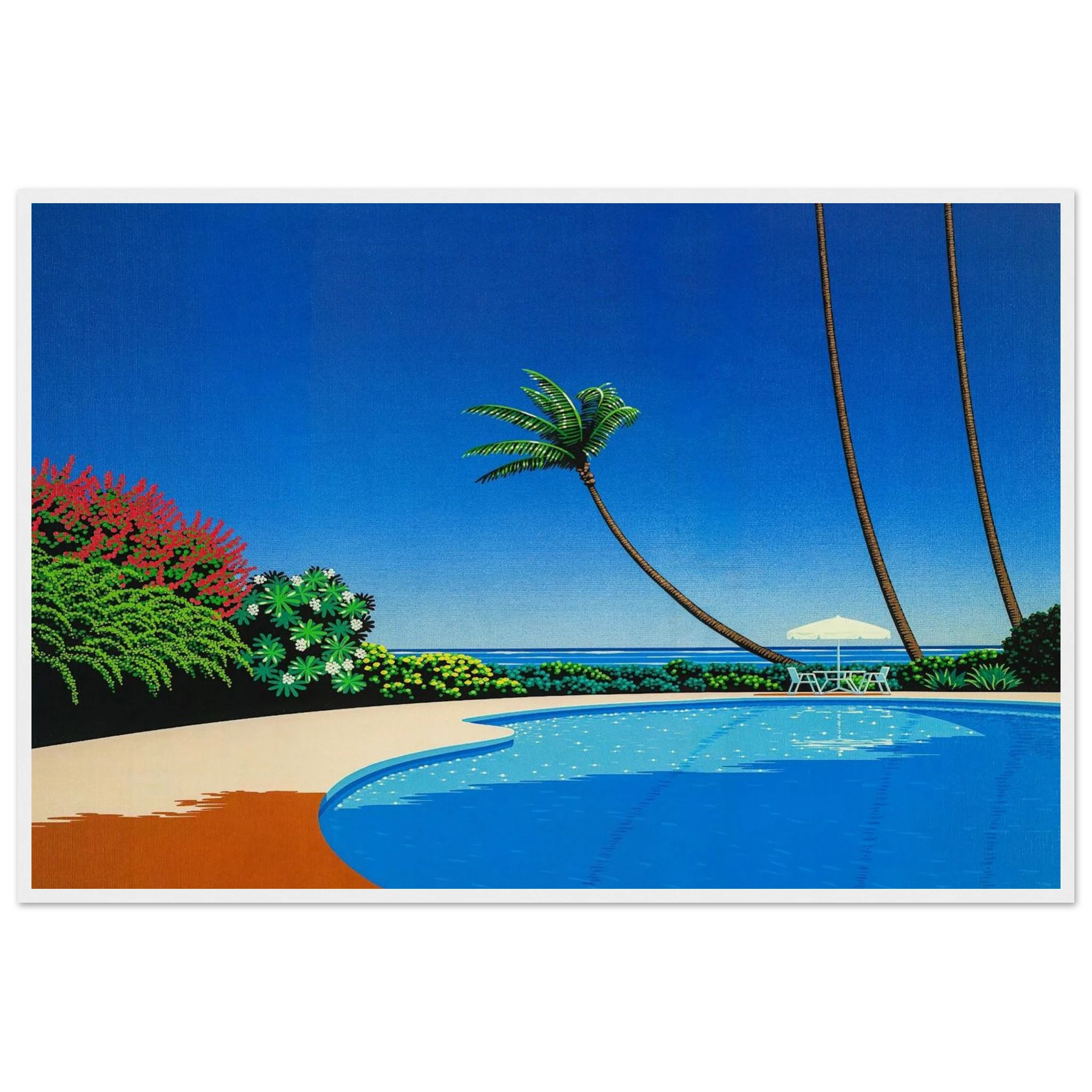 Shade of Palm Grove II Framed Poster | Hiroshi Nagai Framed Prints Wall Art | Hiroshi Nagai Prints
