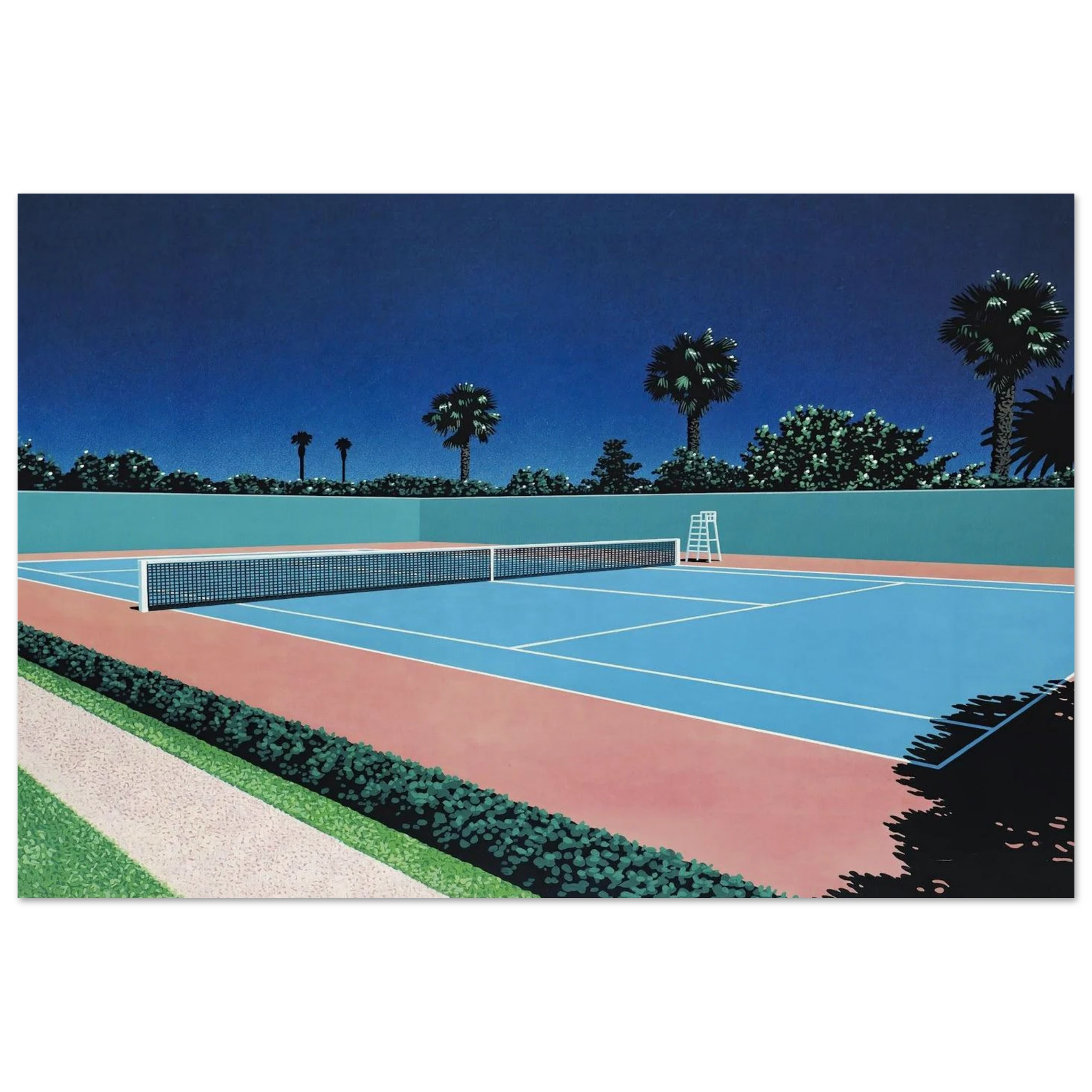 Tennis Court Poster | Hiroshi Nagai Poster | Hiroshi Nagai Prints