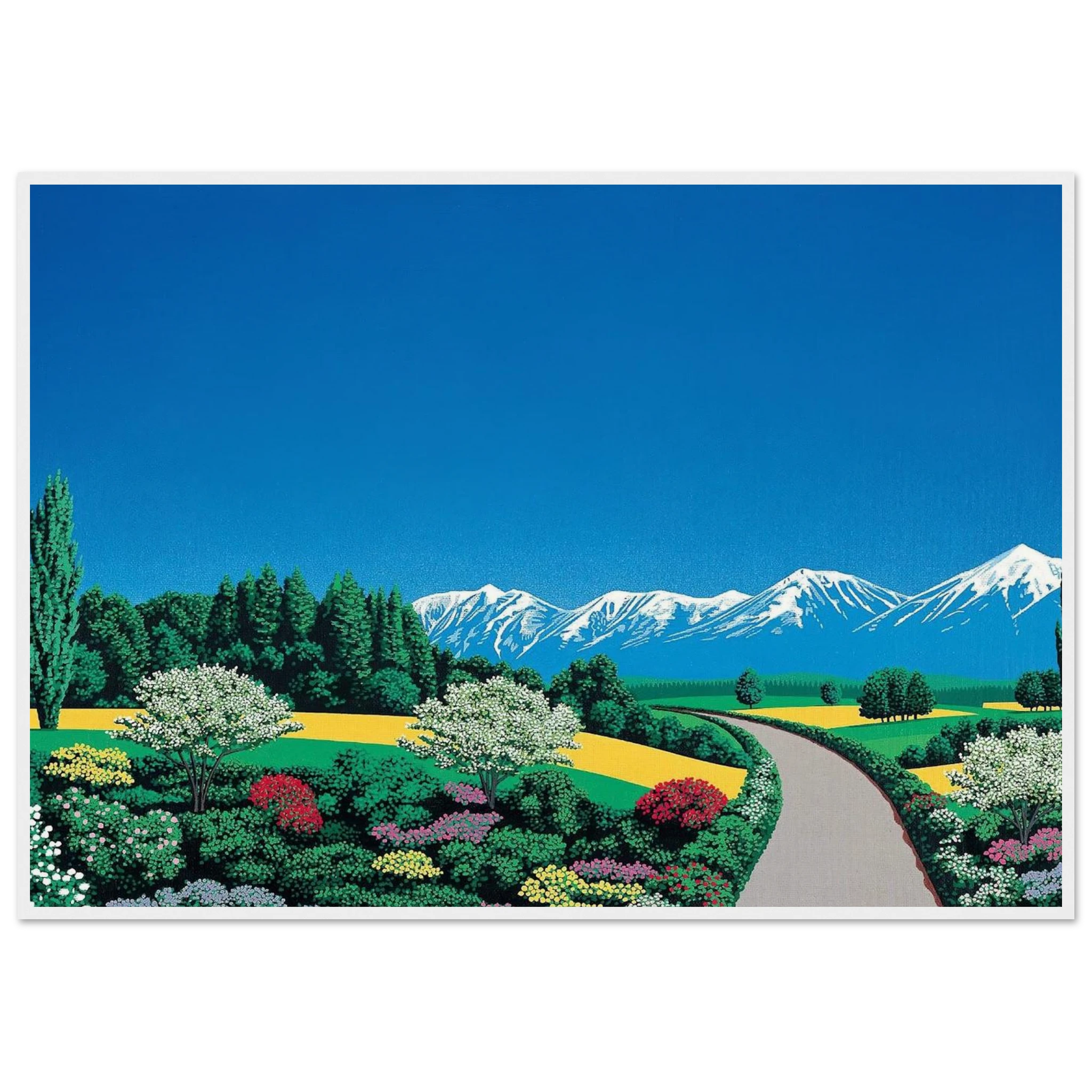 Elv Alps Framed Poster | Hiroshi Nagai Framed Prints Wall Art | Hiroshi Nagai Prints