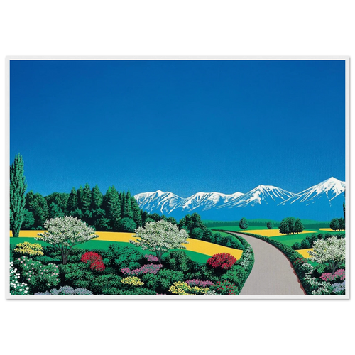 Elv Alps Framed Poster | Hiroshi Nagai Framed Prints Wall Art | Hiroshi Nagai Prints
