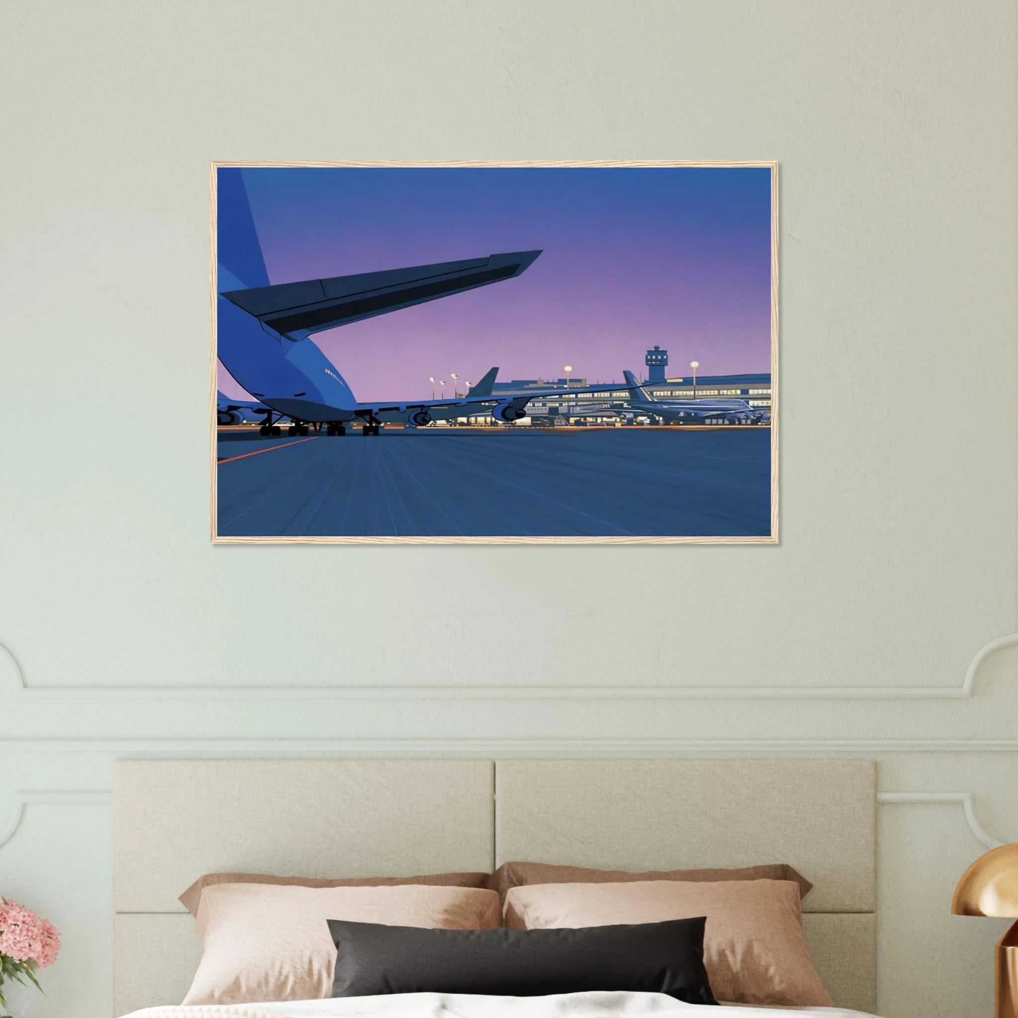 Taxiway Framed Poster | Hiroshi Nagai Framed Prints Wall Art | Hiroshi Nagai Prints