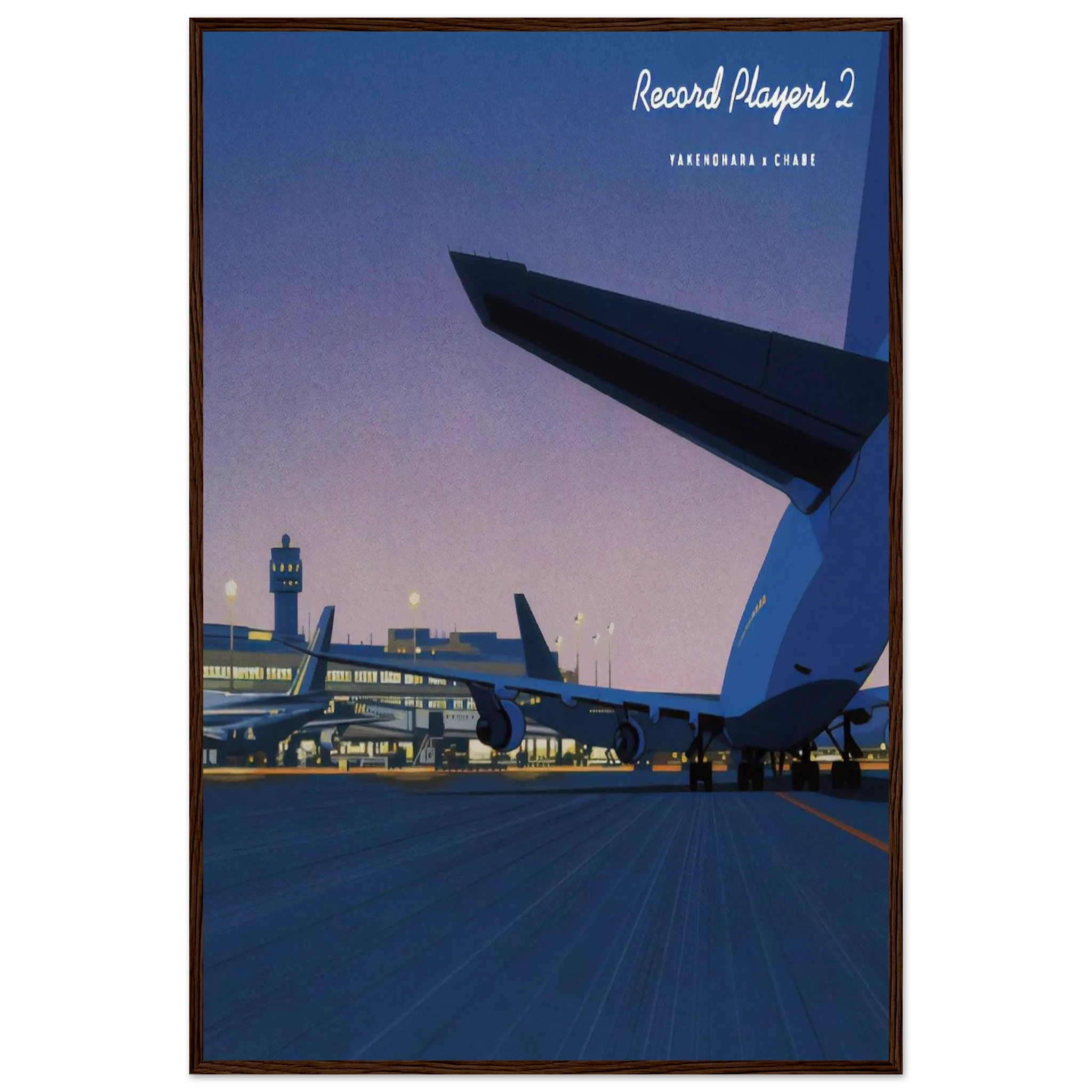 Taxiway Framed Poster | Hiroshi Nagai Framed Prints Wall Art | Hiroshi Nagai Prints