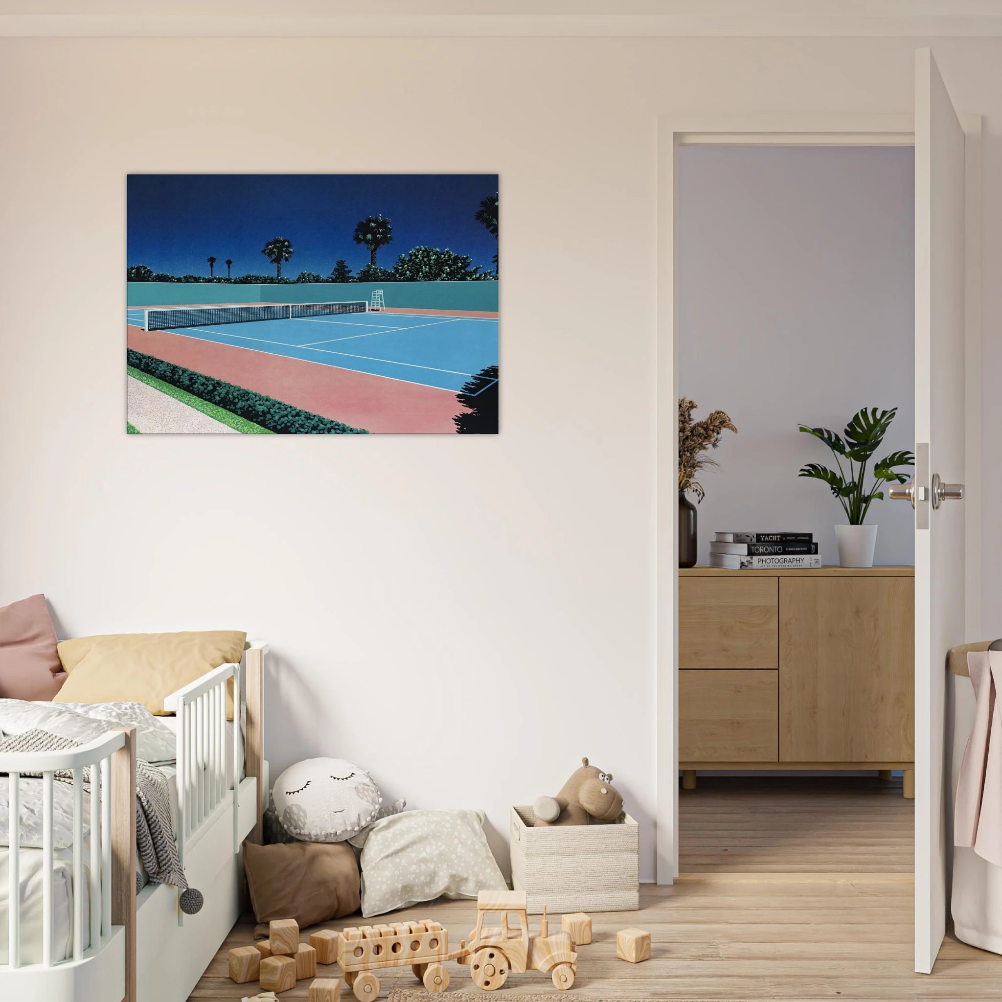 Tennis Court Canvas | Hiroshi Nagai Canvas | Hiroshi Nagai Prints