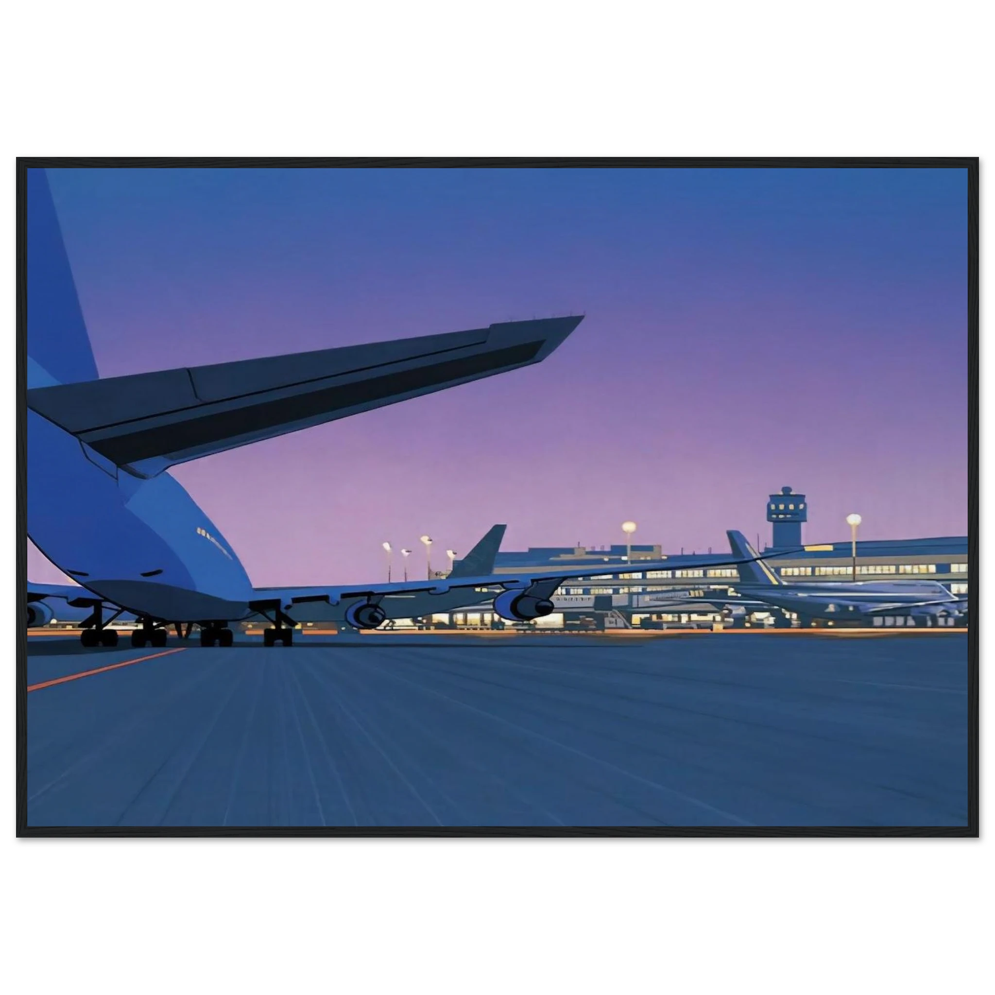 Taxiway Framed Poster | Hiroshi Nagai Framed Prints Wall Art | Hiroshi Nagai Prints