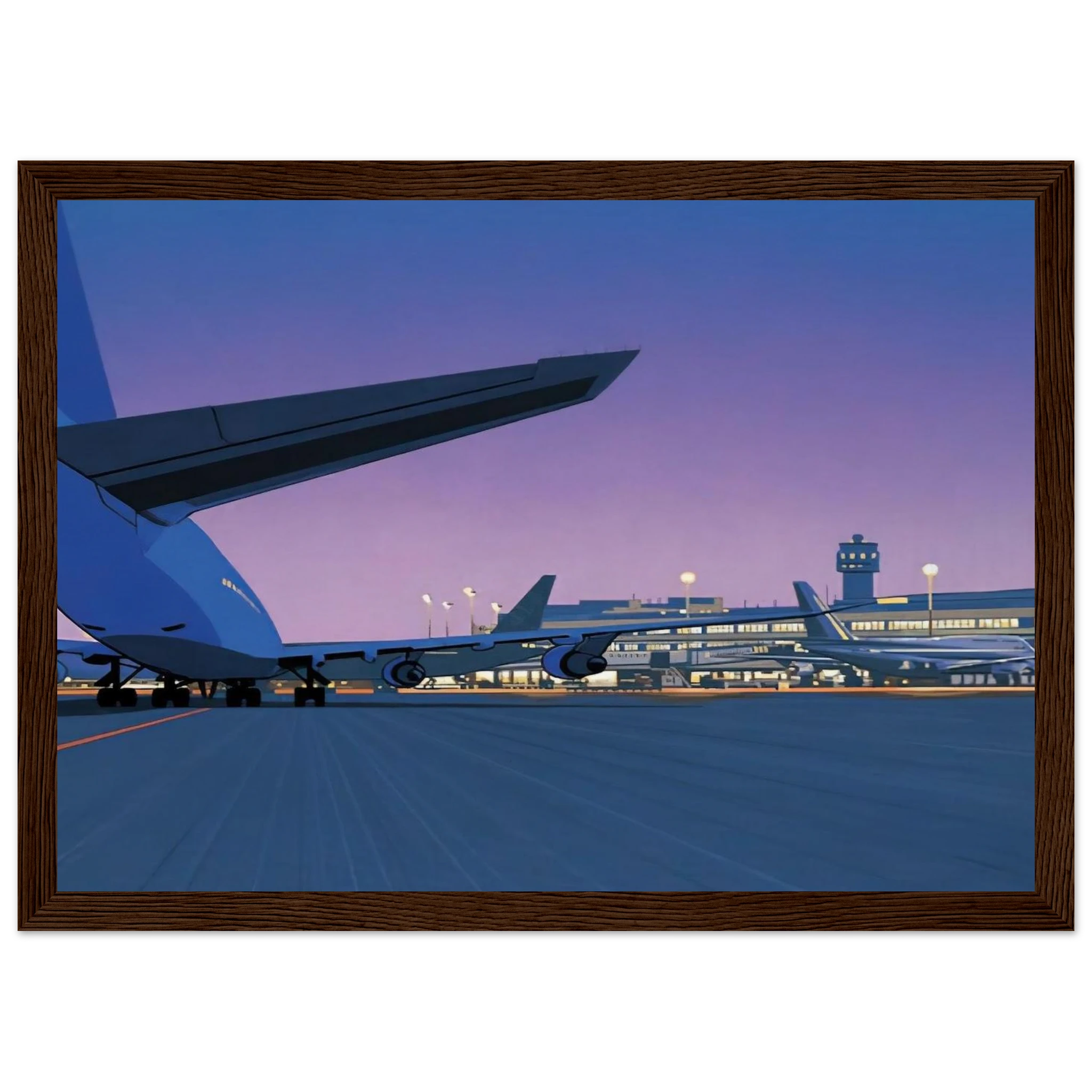 Taxiway Framed Poster | Hiroshi Nagai Framed Prints Wall Art | Hiroshi Nagai Prints