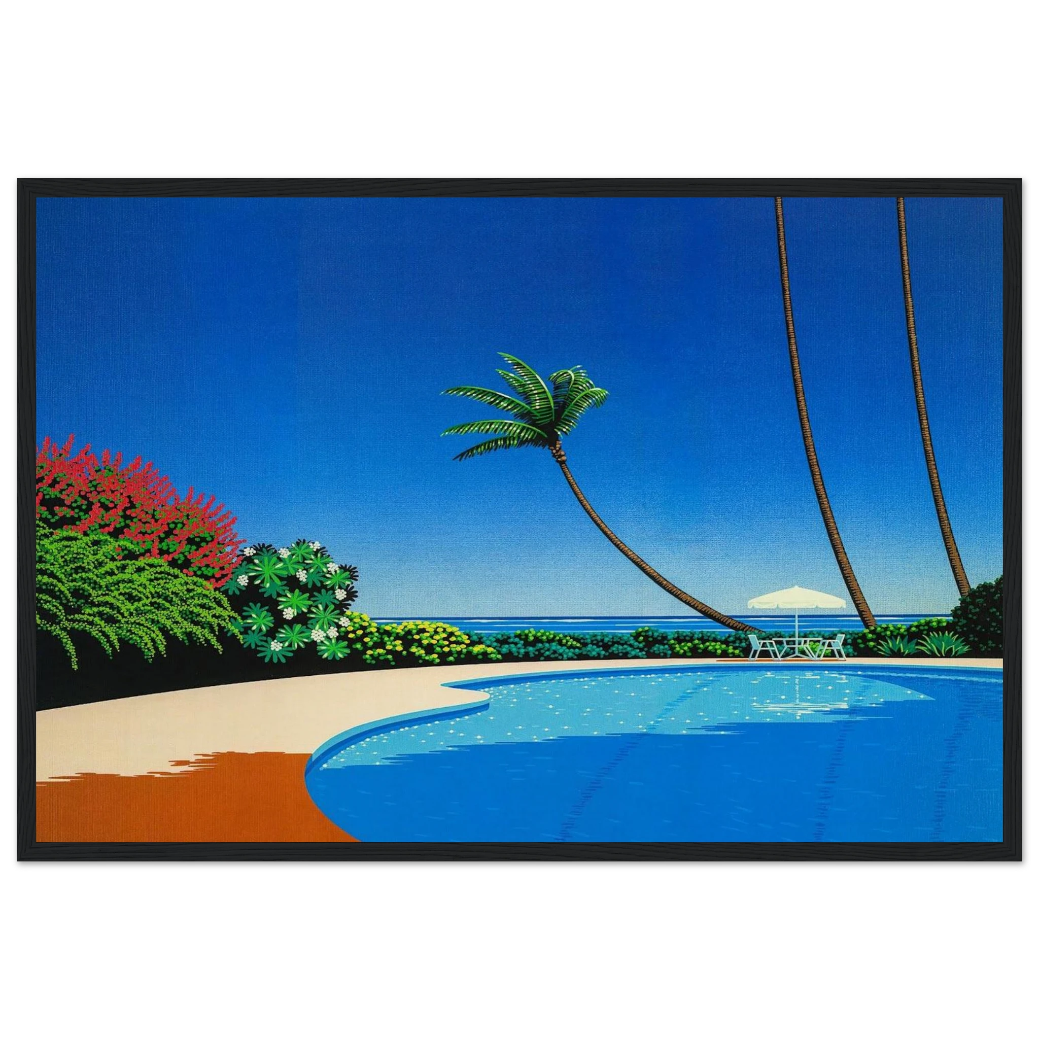 Shade of Palm Grove II Framed Poster | Hiroshi Nagai Framed Prints Wall Art | Hiroshi Nagai Prints