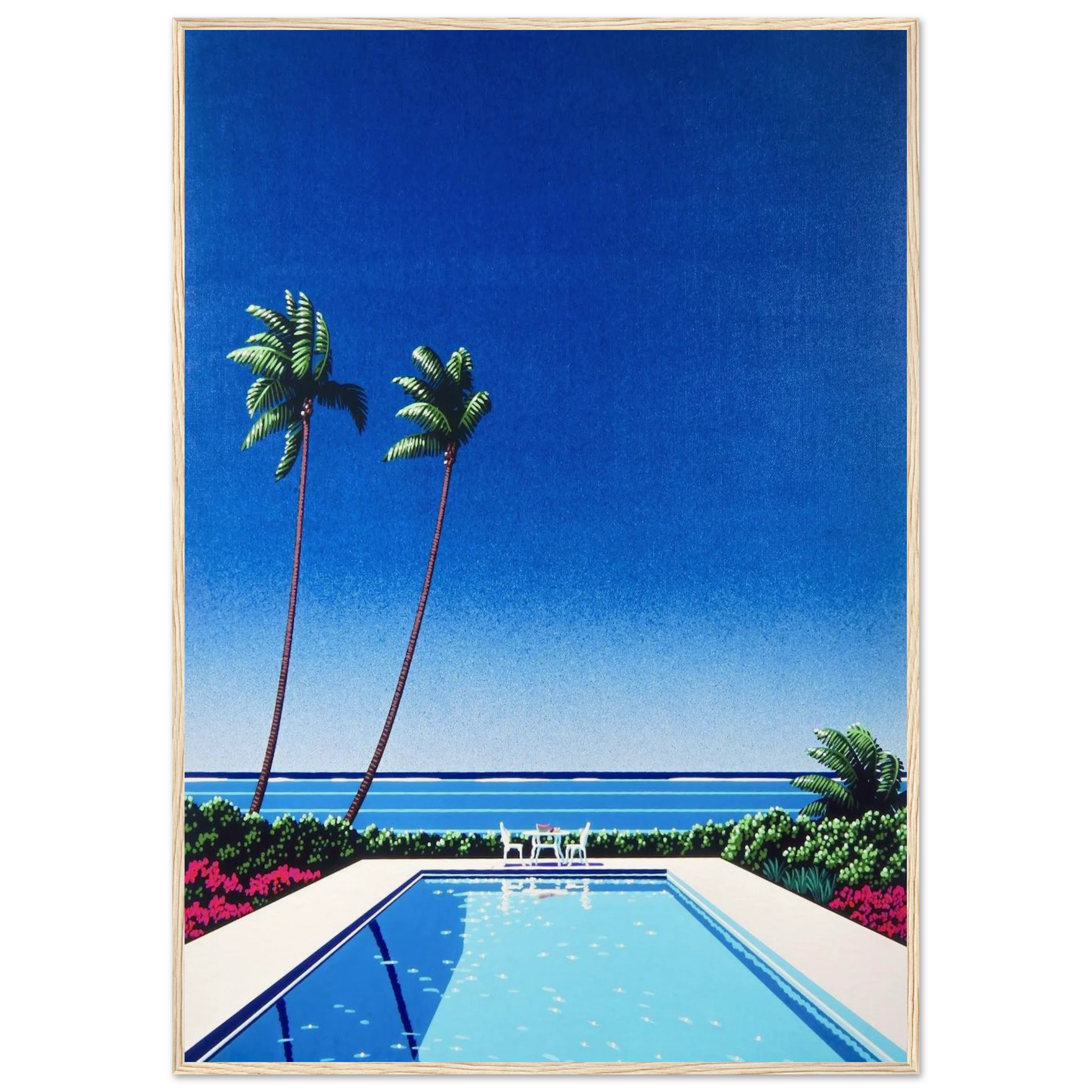 Watermelon Pool Framed Poster | Hiroshi Nagai Framed Prints Wall Art | Hiroshi Nagai Prints