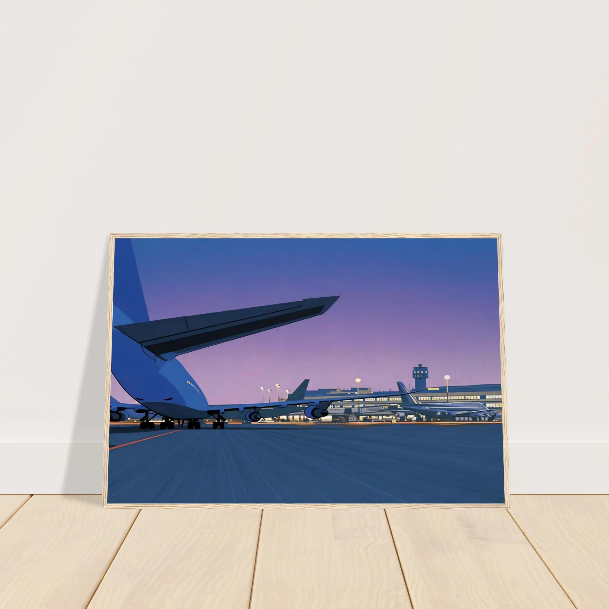 Taxiway Framed Poster | Hiroshi Nagai Framed Prints Wall Art | Hiroshi Nagai Prints