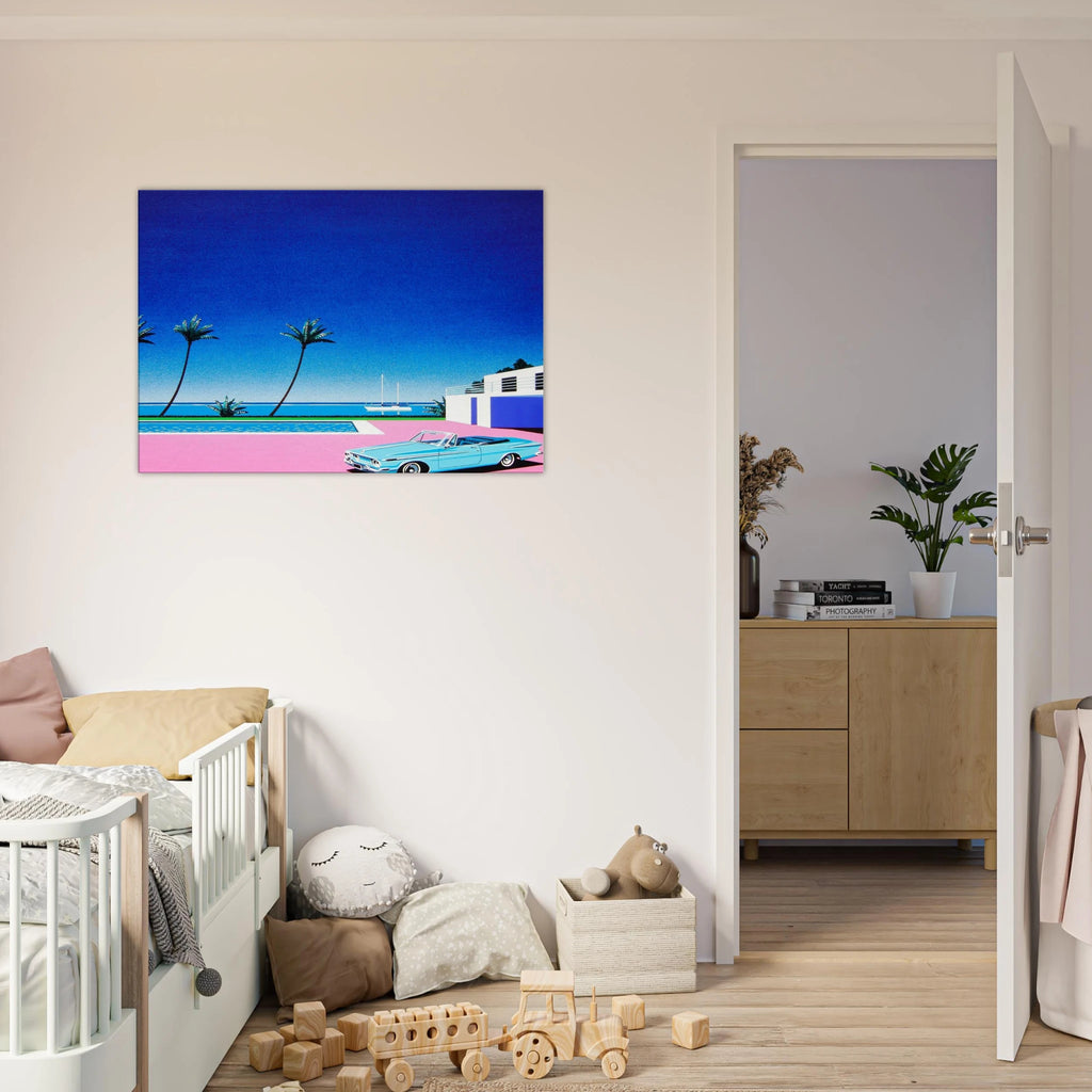 Pink Driveway Canvas | Hiroshi Nagai Canvas | Hiroshi Nagai Prints