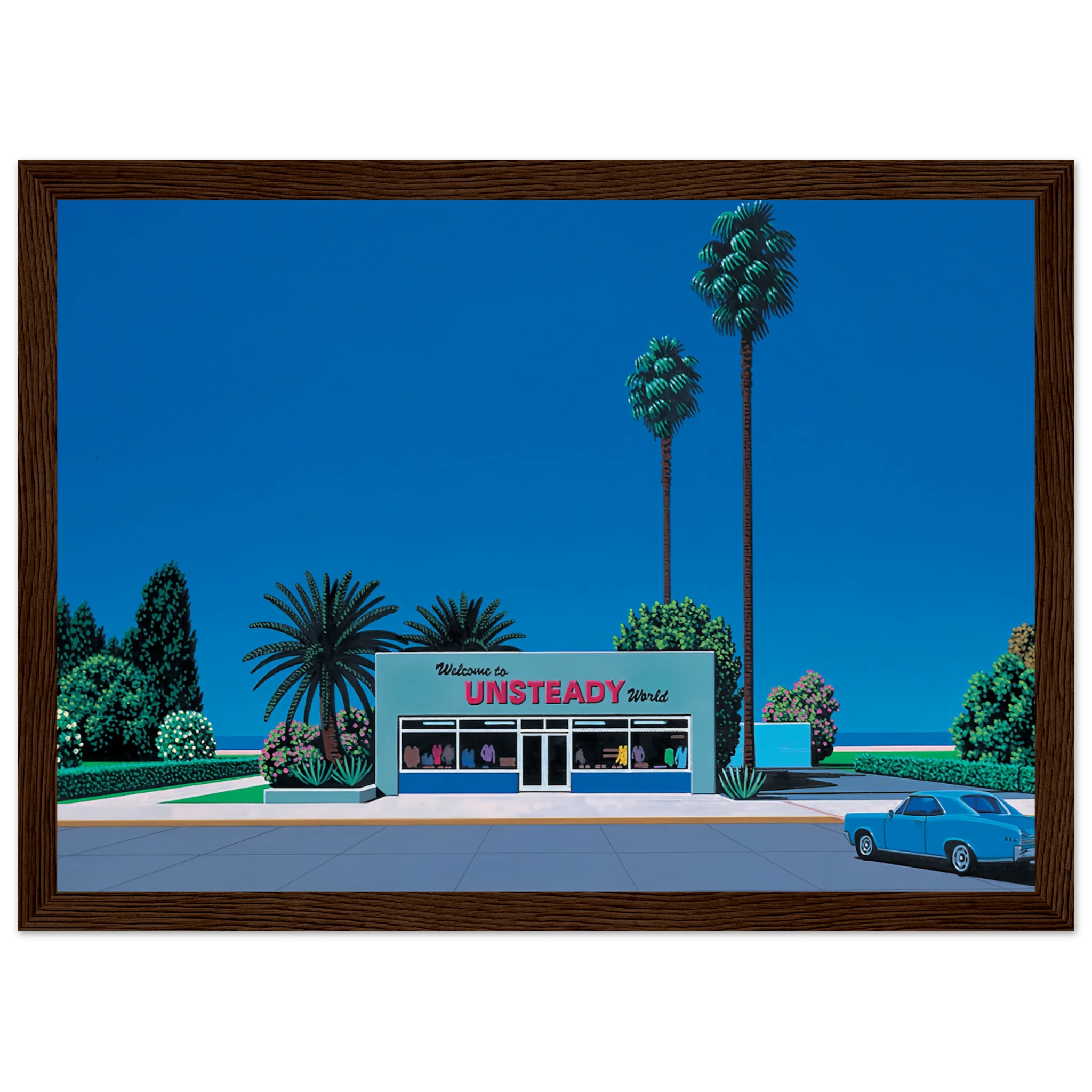 Unsteady World Framed Poster | Hiroshi Nagai Framed Prints Wall Art | Hiroshi Nagai Prints