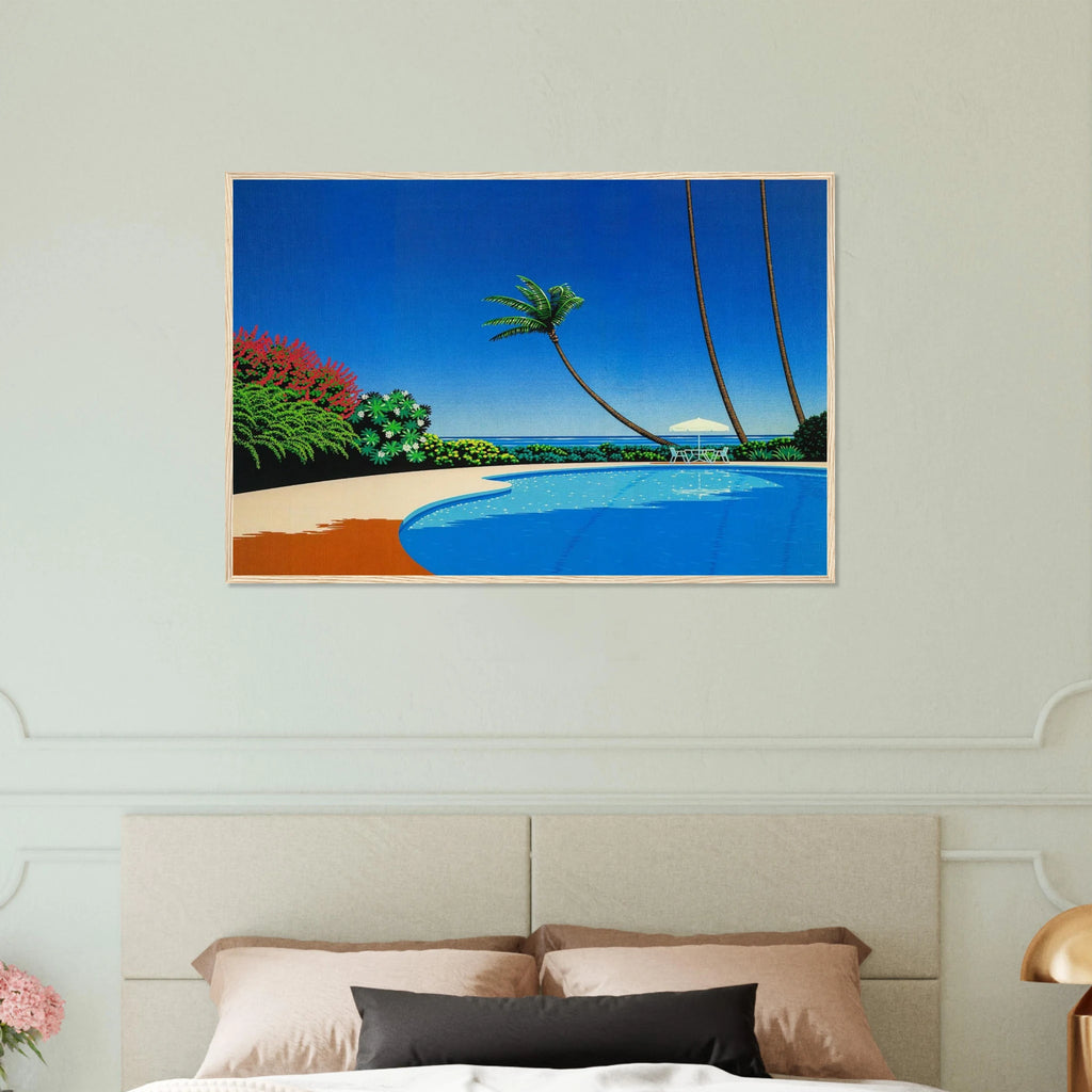Shade of Palm Grove II Framed Poster | Hiroshi Nagai Framed Prints Wall Art | Hiroshi Nagai Prints