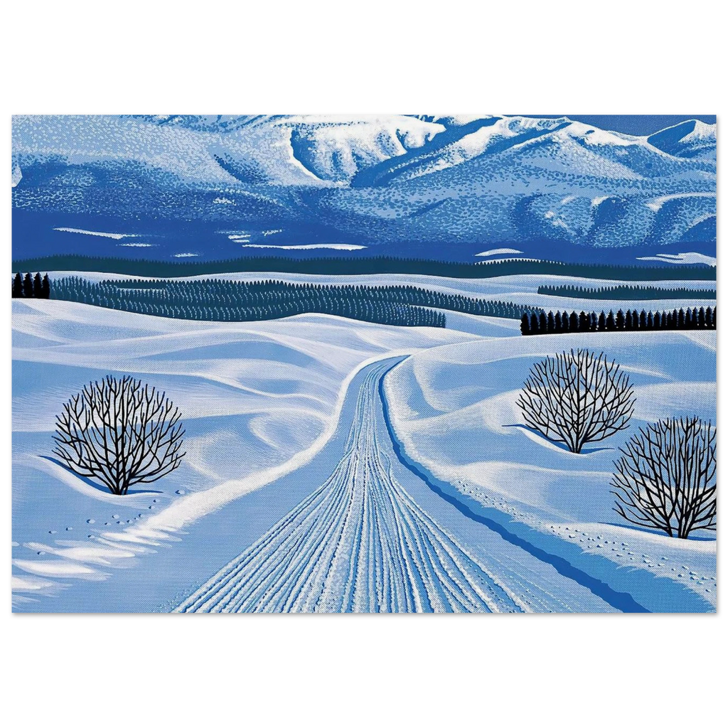 Winter Roads Poster | Hiroshi Nagai Poster | Hiroshi Nagai Prints