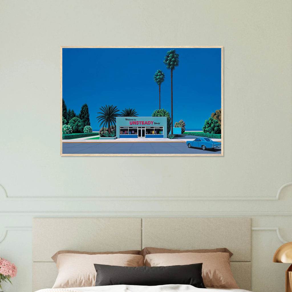 Unsteady World Framed Poster | Hiroshi Nagai Framed Prints Wall Art | Hiroshi Nagai Prints