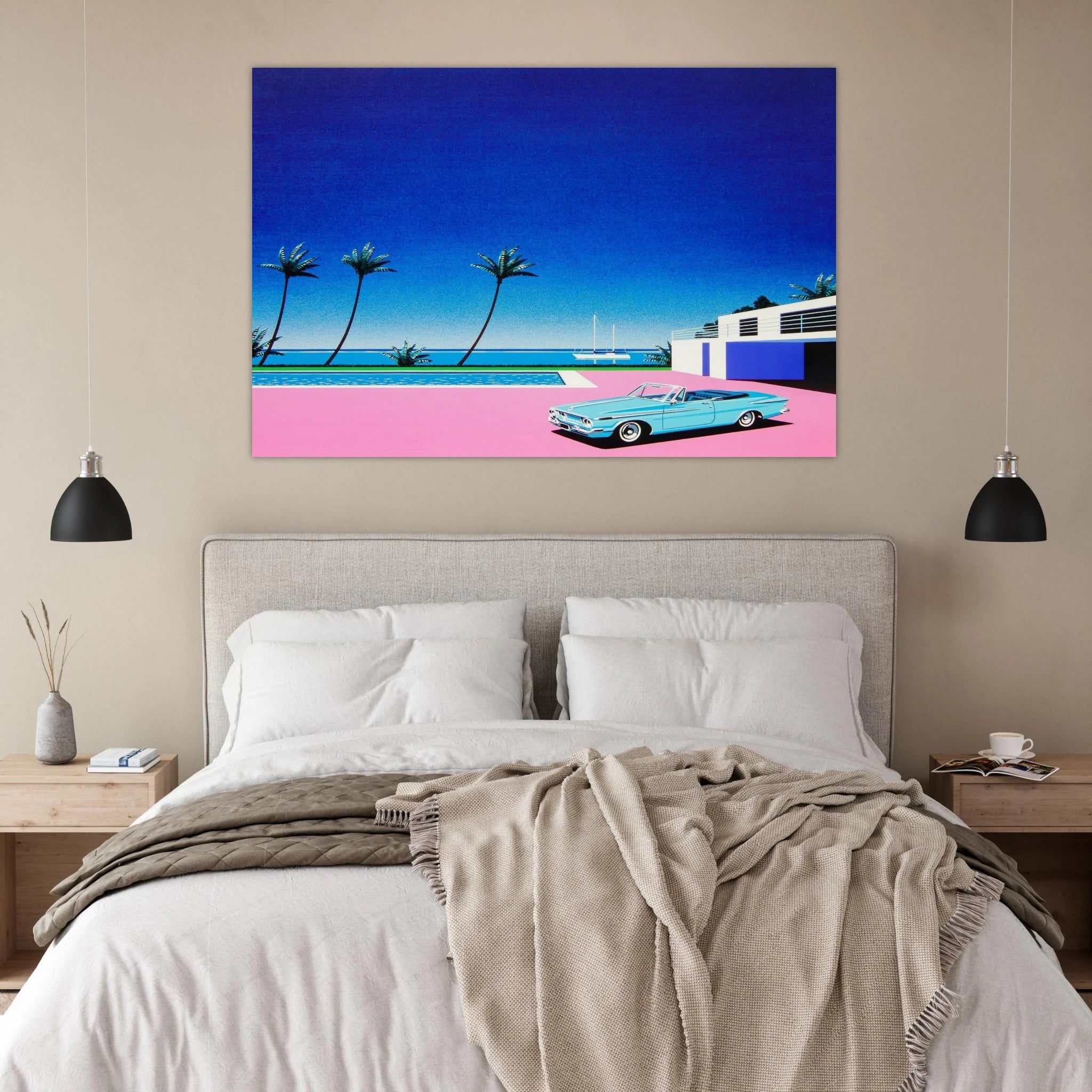 Pink Driveway Poster | Hiroshi Nagai Poster | Hiroshi Nagai Prints