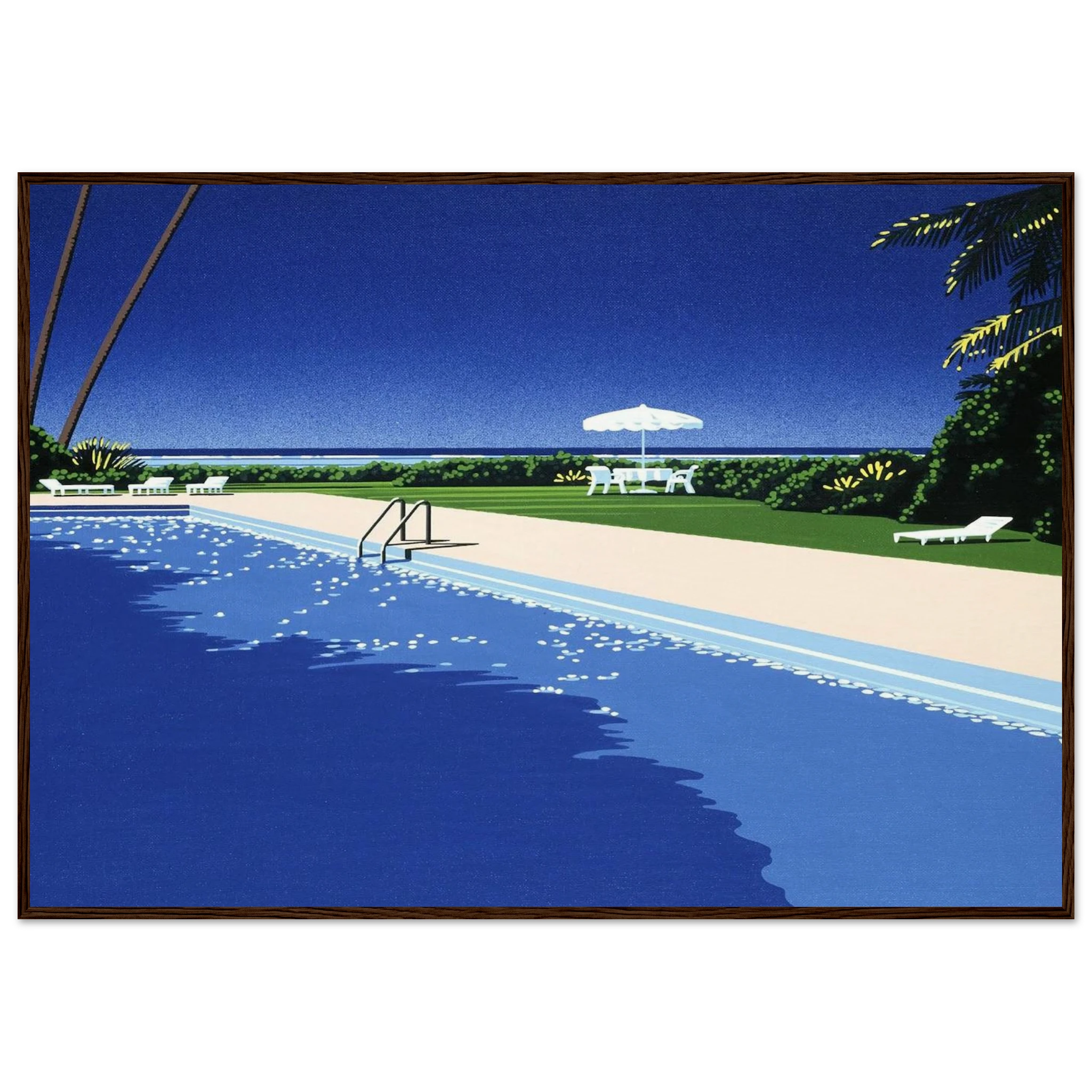 Deck Framed Poster | Hiroshi Nagai Framed Prints Wall Art | Hiroshi Nagai Prints