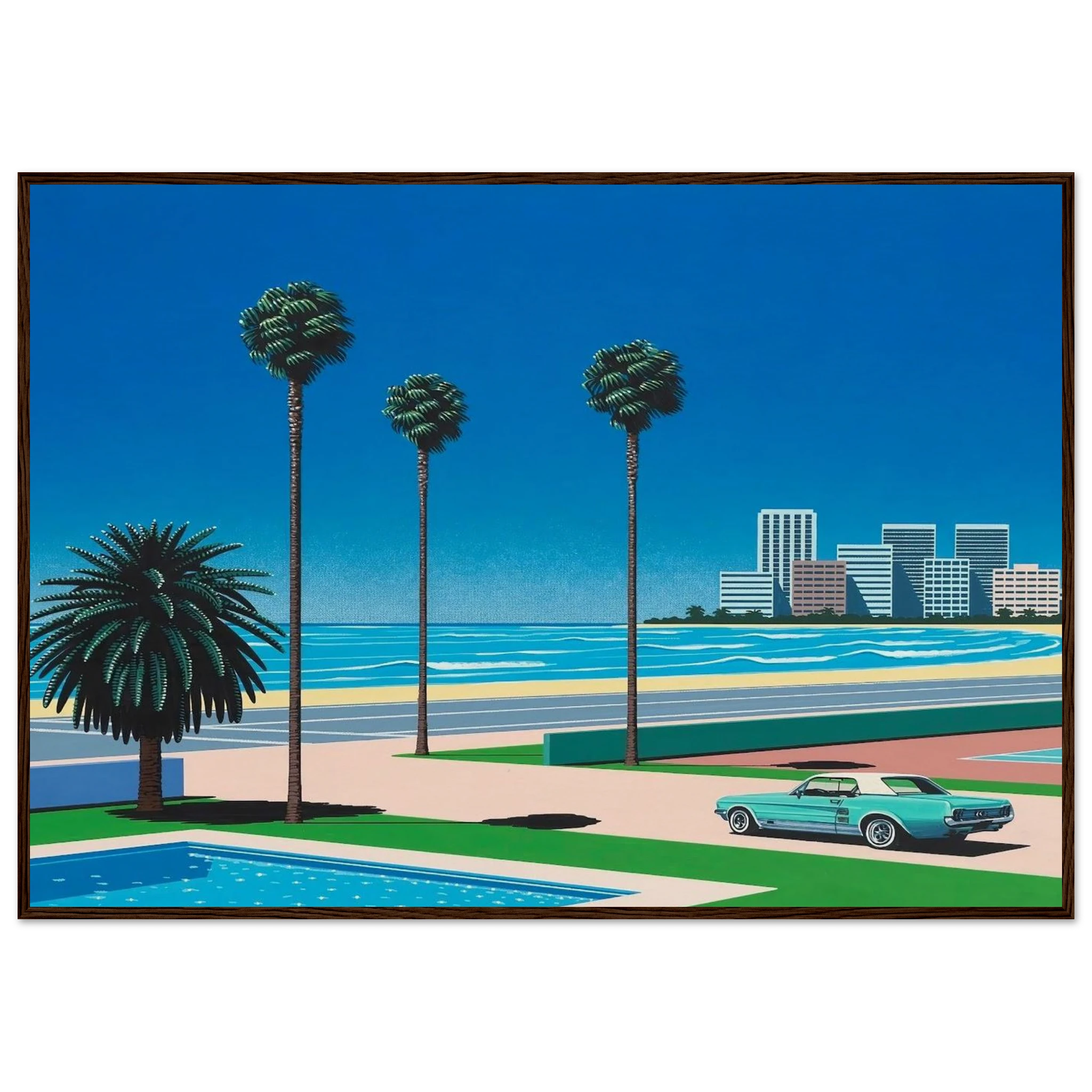 Sunshine Reggae Framed Poster | Hiroshi Nagai Framed Prints Wall Art | Hiroshi Nagai Prints