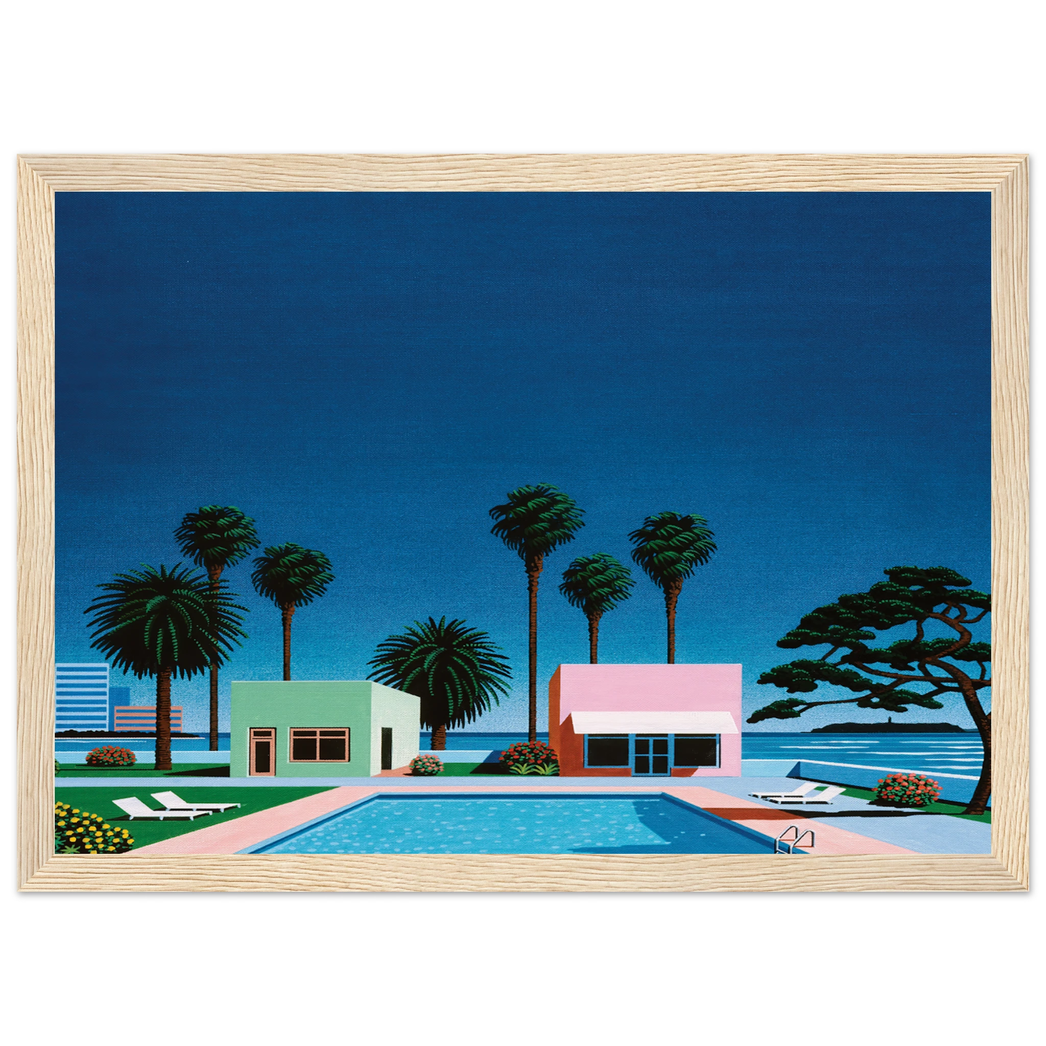Pacific Breeze Framed Poster | Hiroshi Nagai Framed Prints Wall Art | Hiroshi Nagai Prints