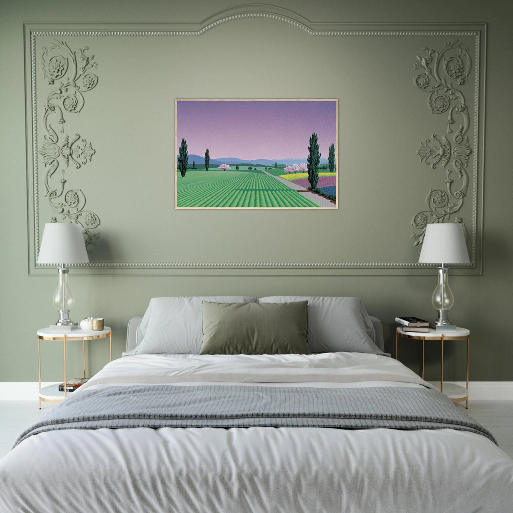 Farmlands Framed Poster | Hiroshi Nagai Framed Prints Wall Art | Hiroshi Nagai Prints