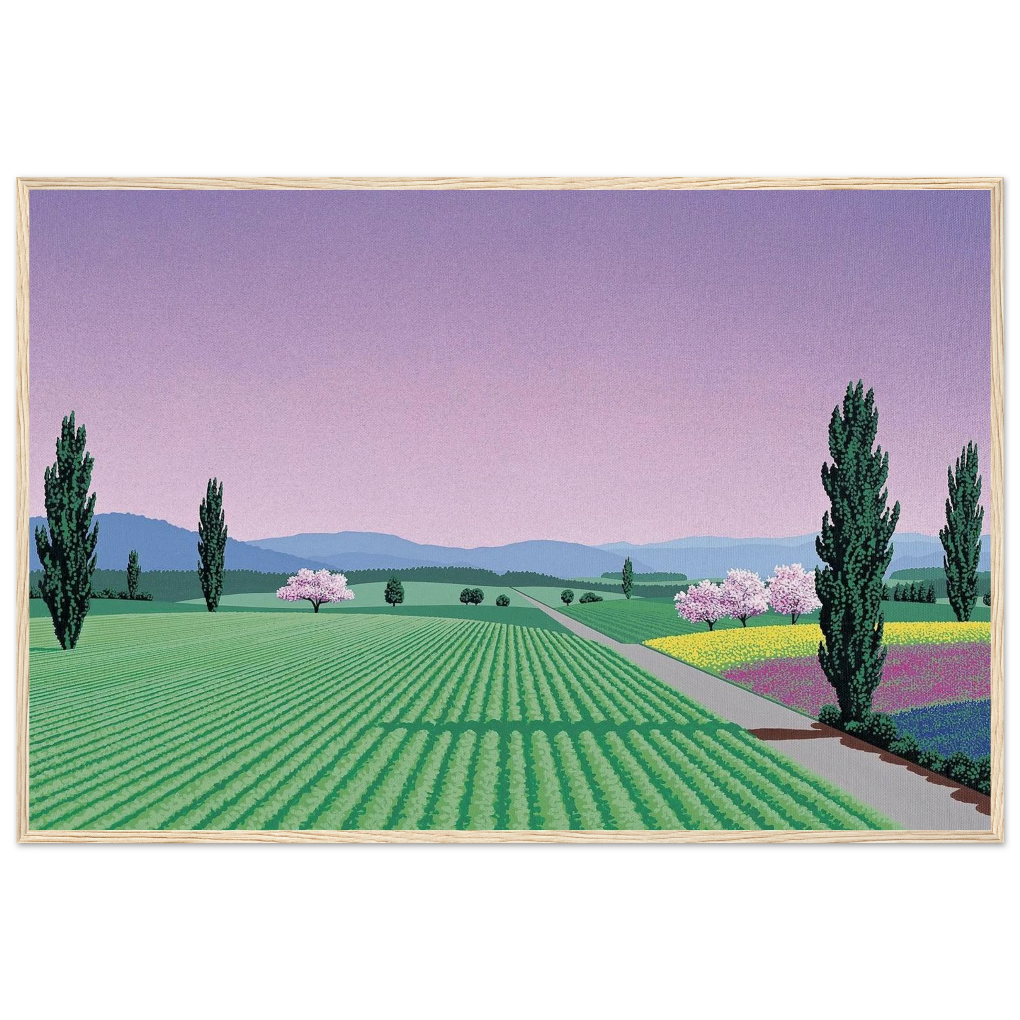 Farmlands Framed Poster | Hiroshi Nagai Framed Prints Wall Art | Hiroshi Nagai Prints