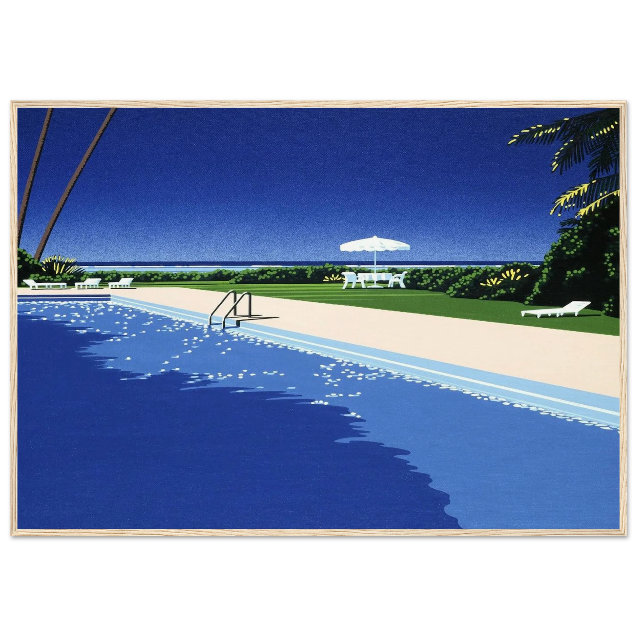 Deck Framed Poster | Hiroshi Nagai Framed Prints Wall Art | Hiroshi Nagai Prints