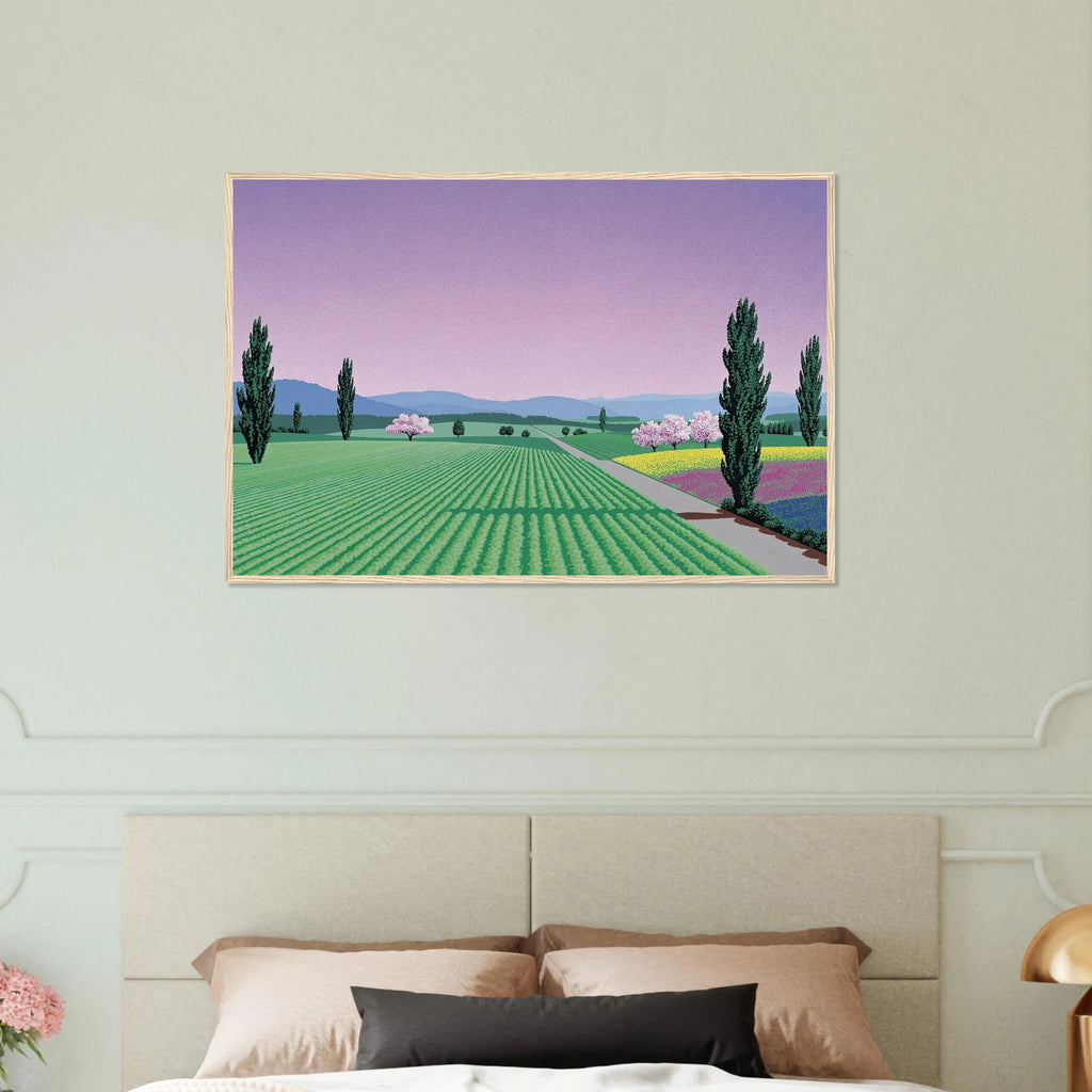 Farmlands Framed Poster | Hiroshi Nagai Framed Prints Wall Art | Hiroshi Nagai Prints