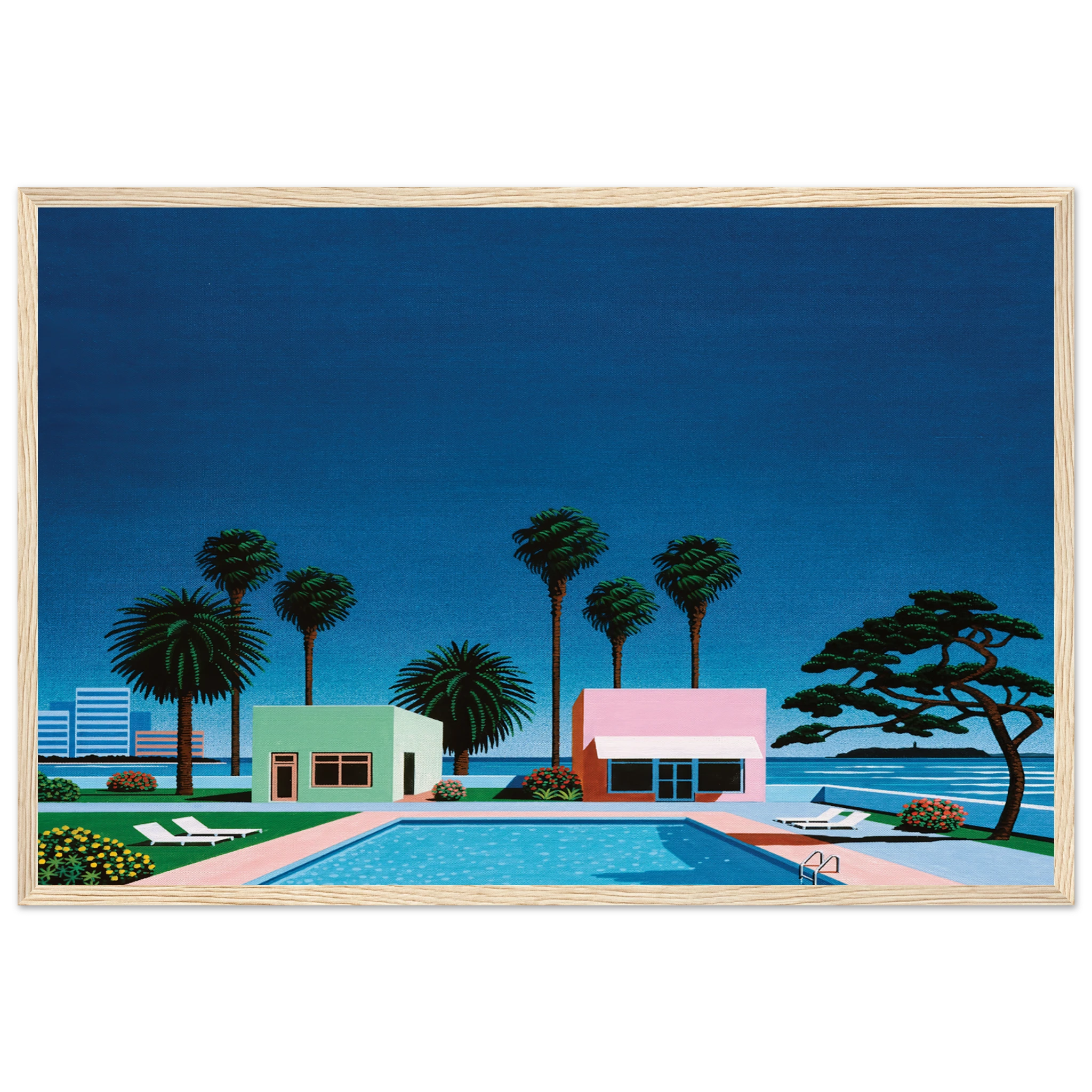 Pacific Breeze Framed Poster | Hiroshi Nagai Framed Prints Wall Art | Hiroshi Nagai Prints
