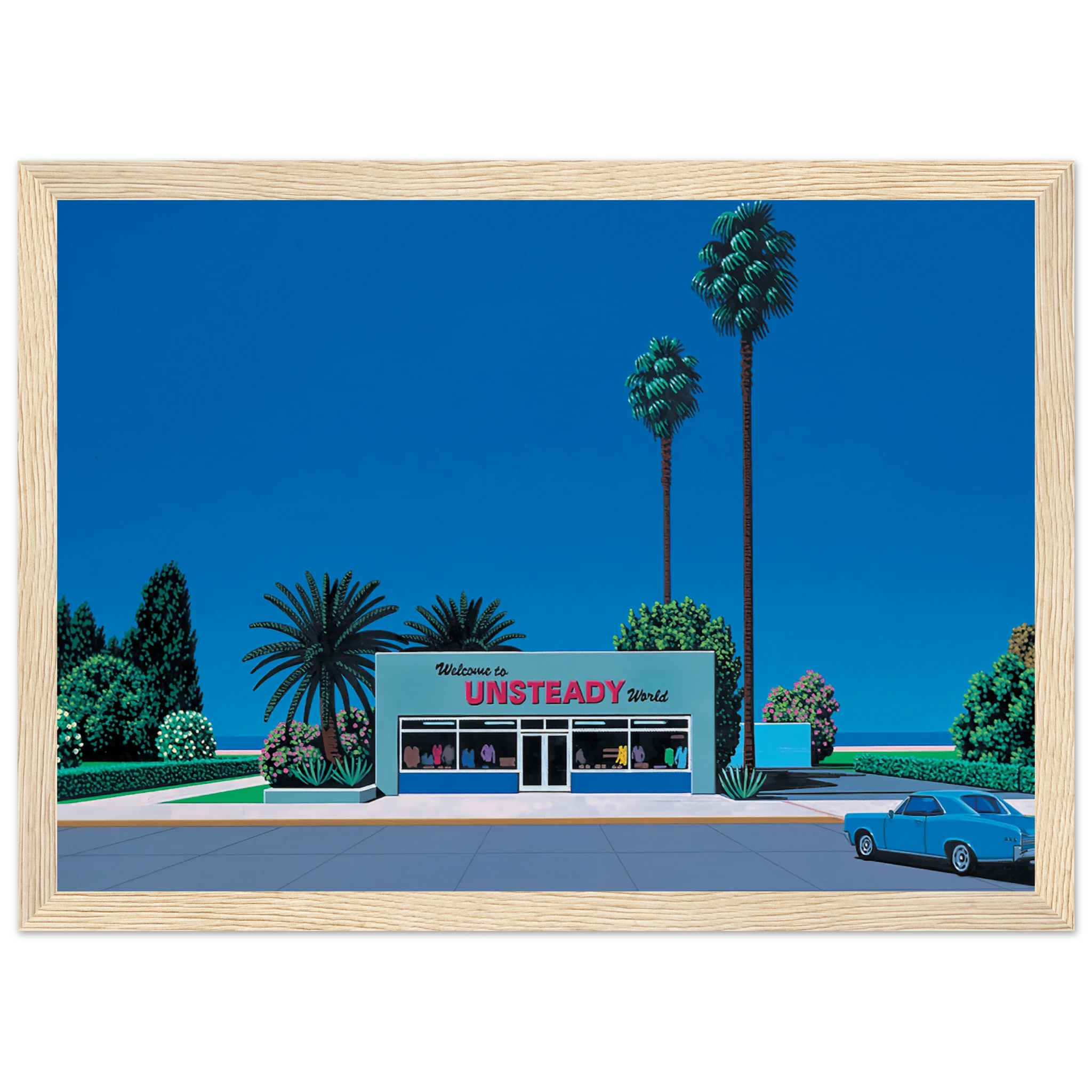 Unsteady World Framed Poster | Hiroshi Nagai Framed Prints Wall Art | Hiroshi Nagai Prints