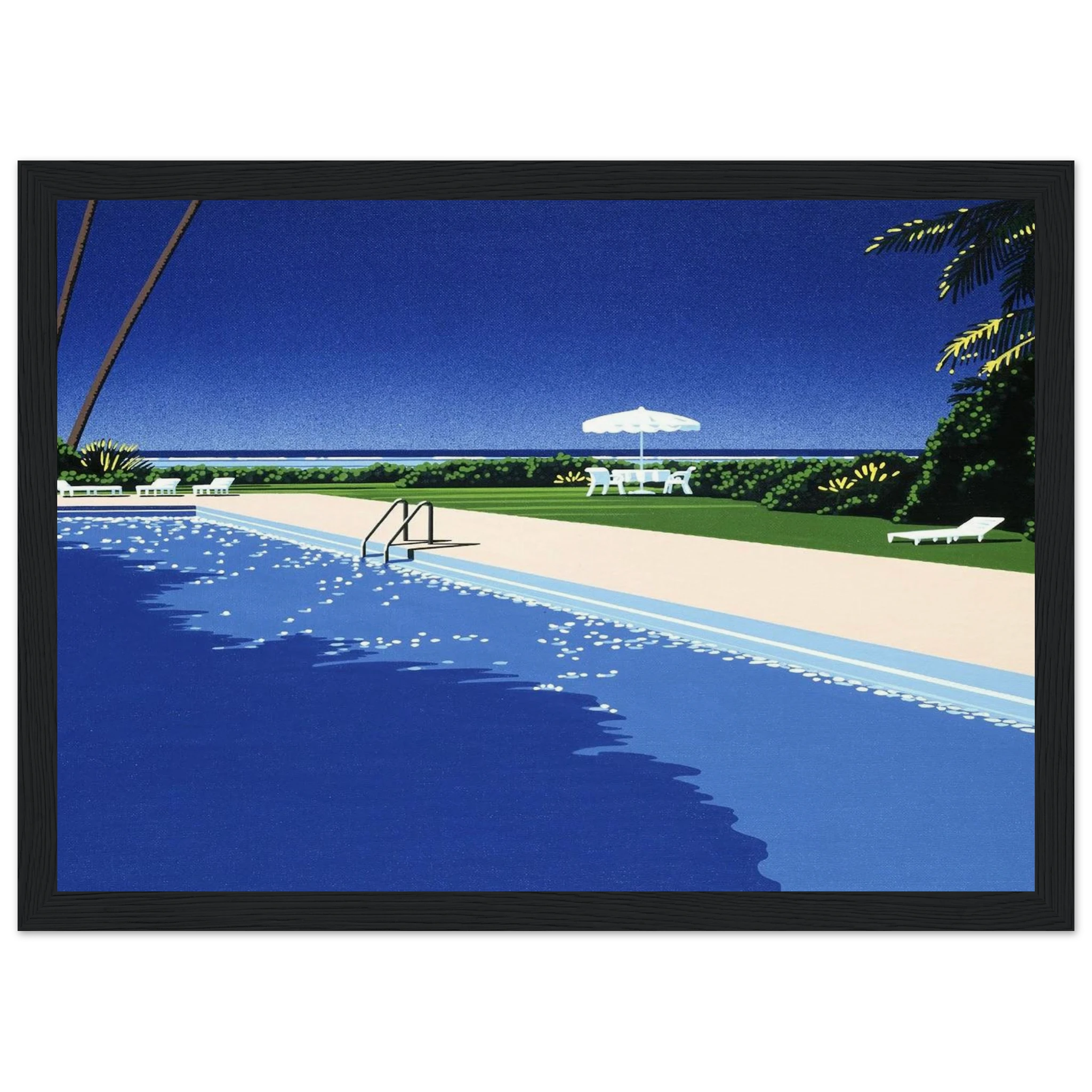 Deck Framed Poster | Hiroshi Nagai Framed Prints Wall Art | Hiroshi Nagai Prints