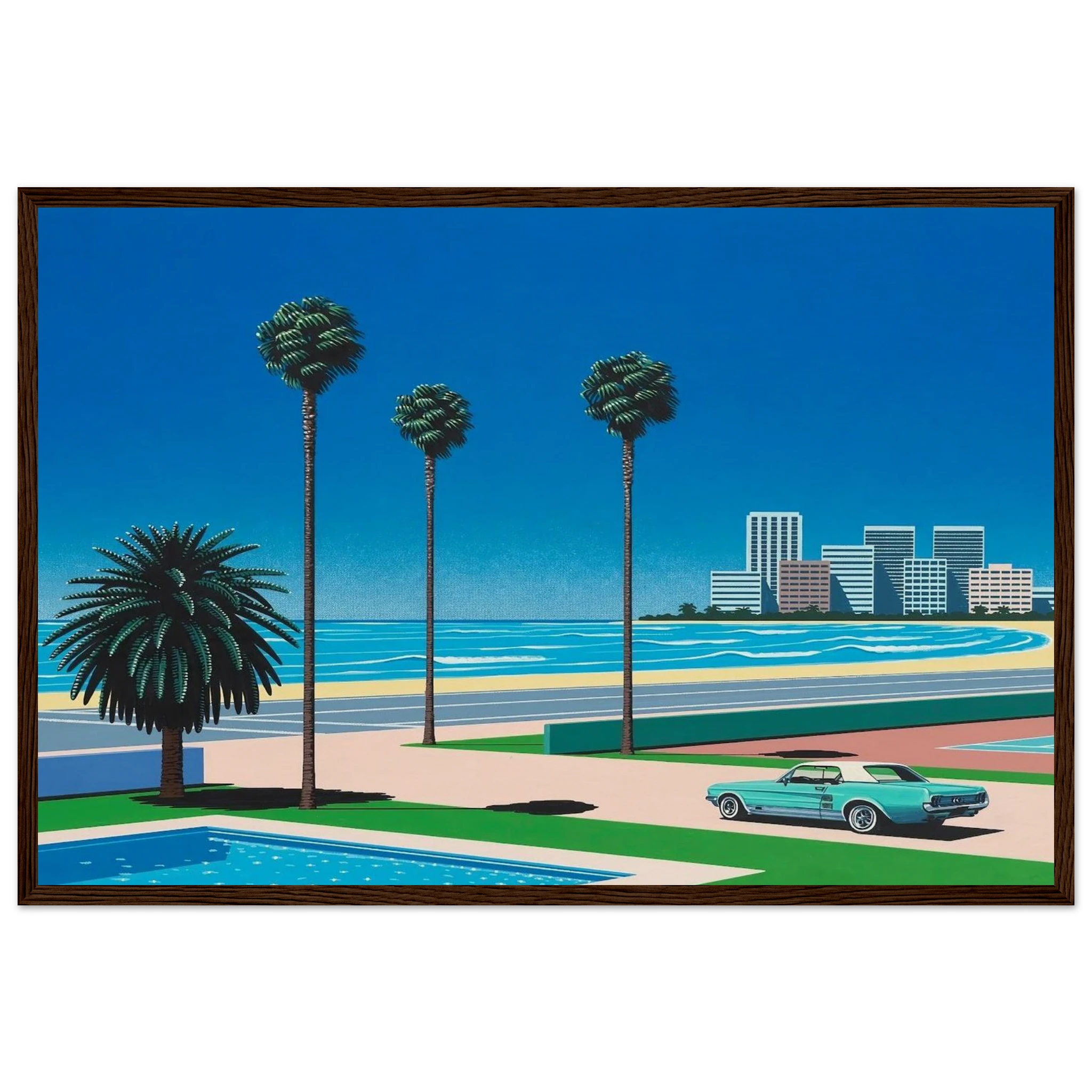 Sunshine Reggae Framed Poster | Hiroshi Nagai Framed Prints Wall Art | Hiroshi Nagai Prints