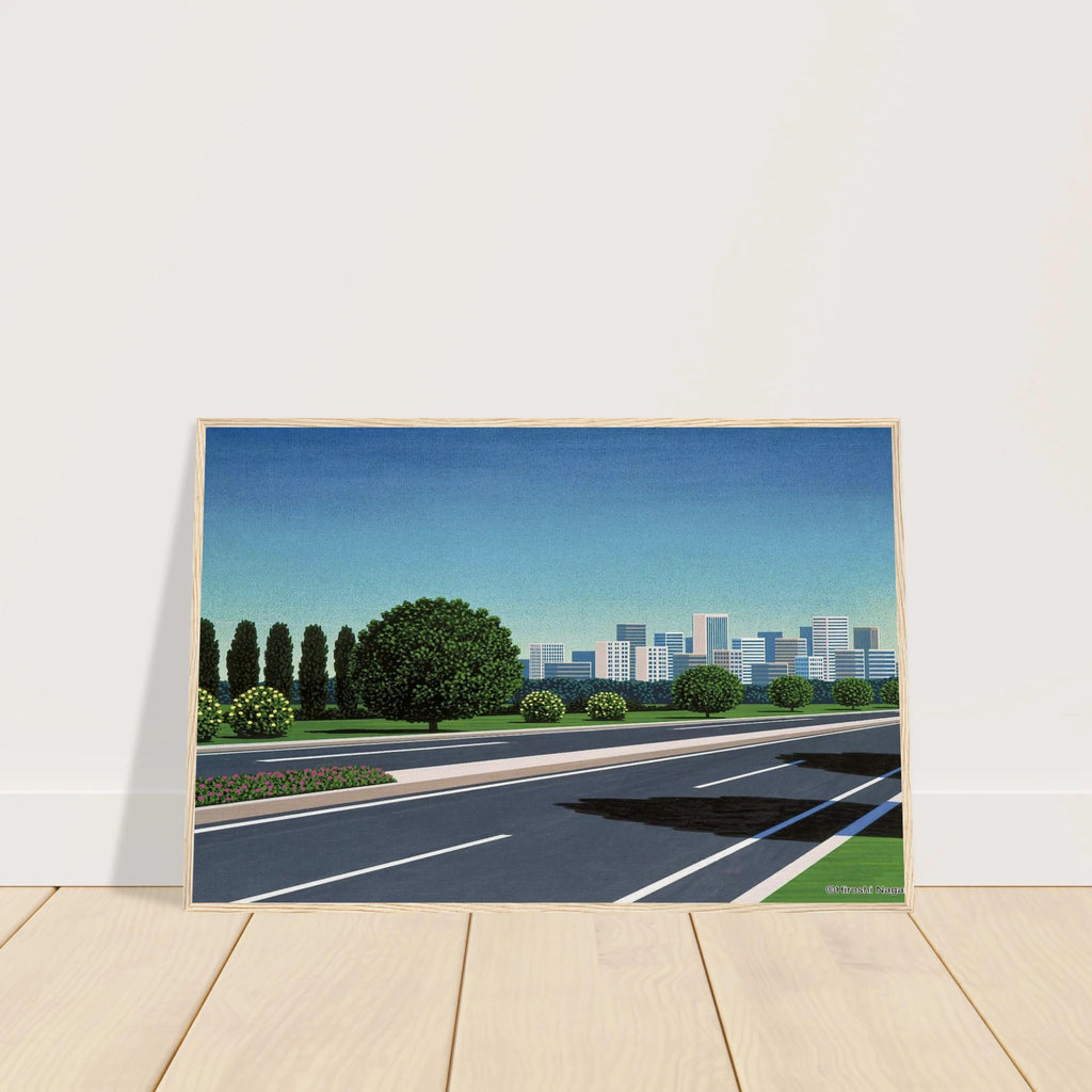 City Highway Framed Poster | Hiroshi Nagai Framed Prints Wall Art | Hiroshi Nagai Prints
