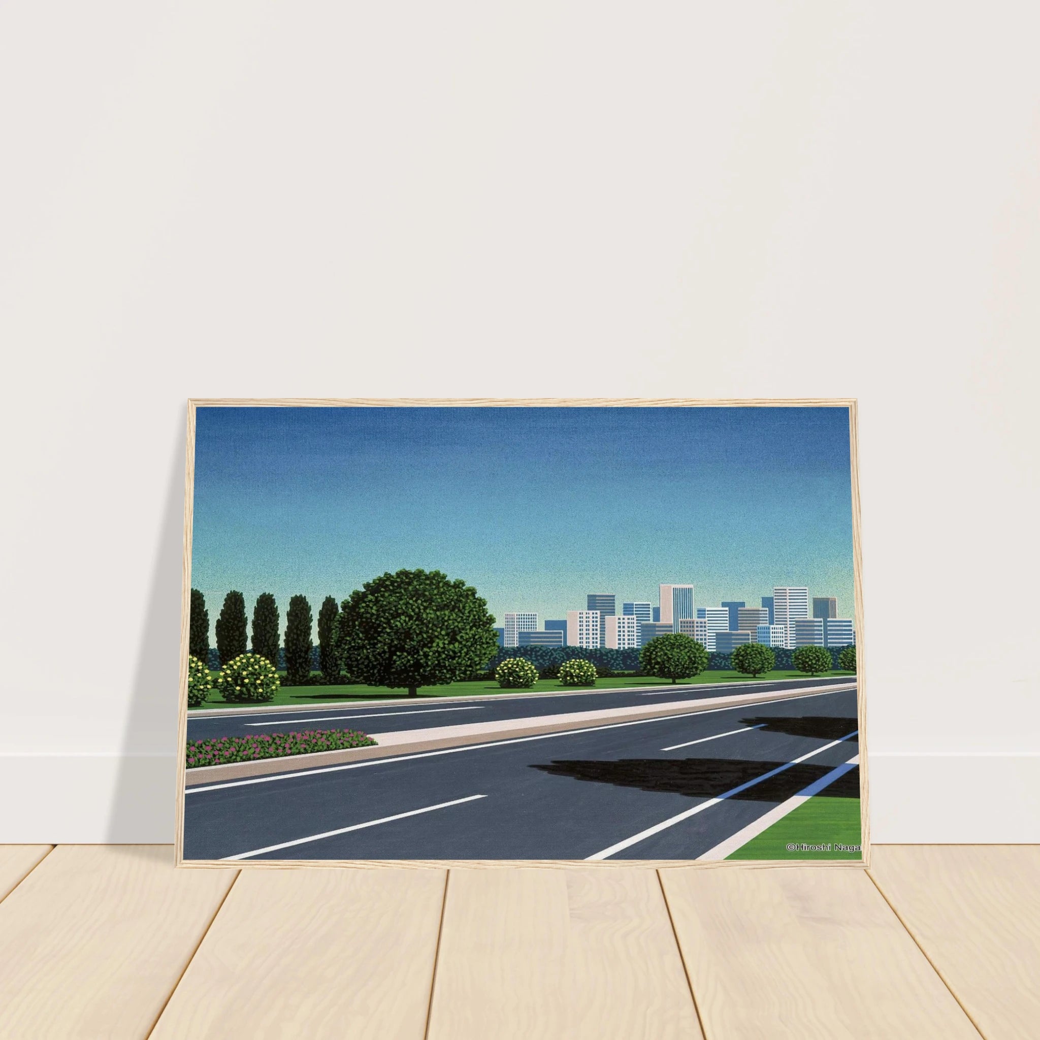 City Highway Framed Poster | Hiroshi Nagai Framed Prints Wall Art | Hiroshi Nagai Prints