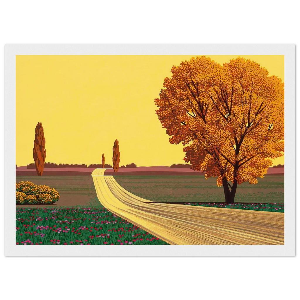Autumn Framed Poster | Hiroshi Nagai Framed Prints Wall Art | Hiroshi Nagai Prints