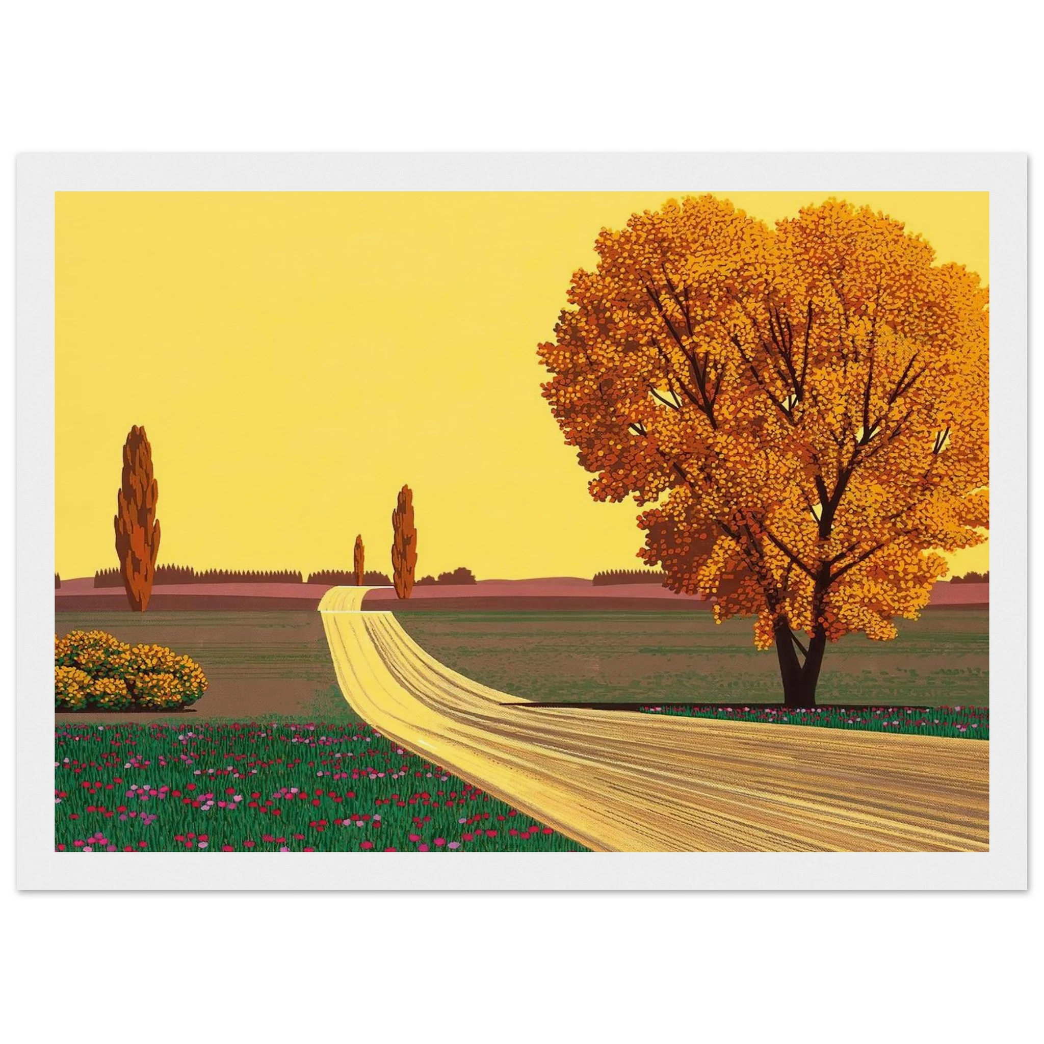 Autumn Framed Poster | Hiroshi Nagai Framed Prints Wall Art | Hiroshi Nagai Prints