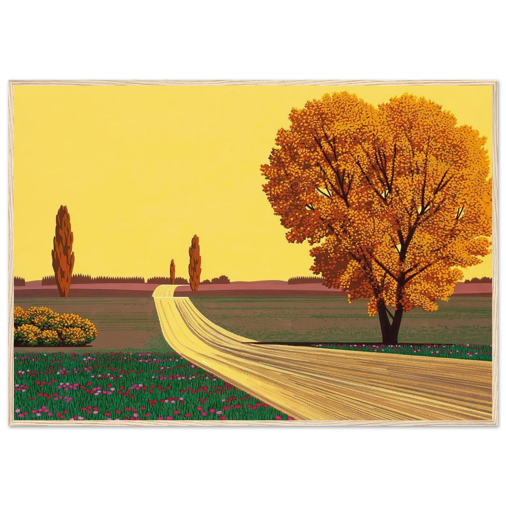 Autumn Framed Poster | Hiroshi Nagai Framed Prints Wall Art | Hiroshi Nagai Prints